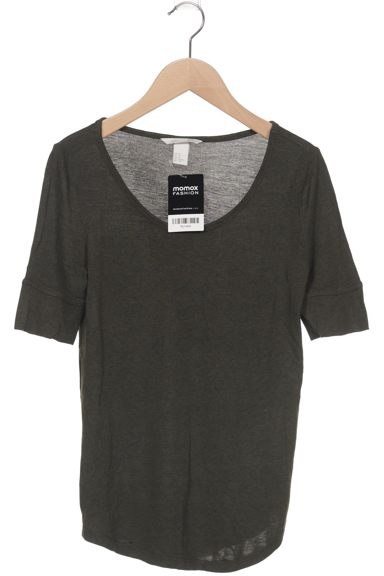 

H&M Damen T-Shirt, grün, Gr. 34