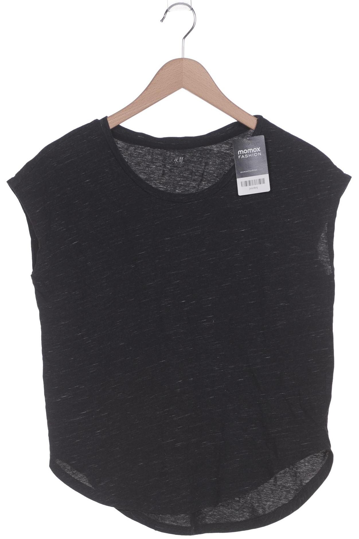 

H&M Damen T-Shirt, schwarz, Gr. 38