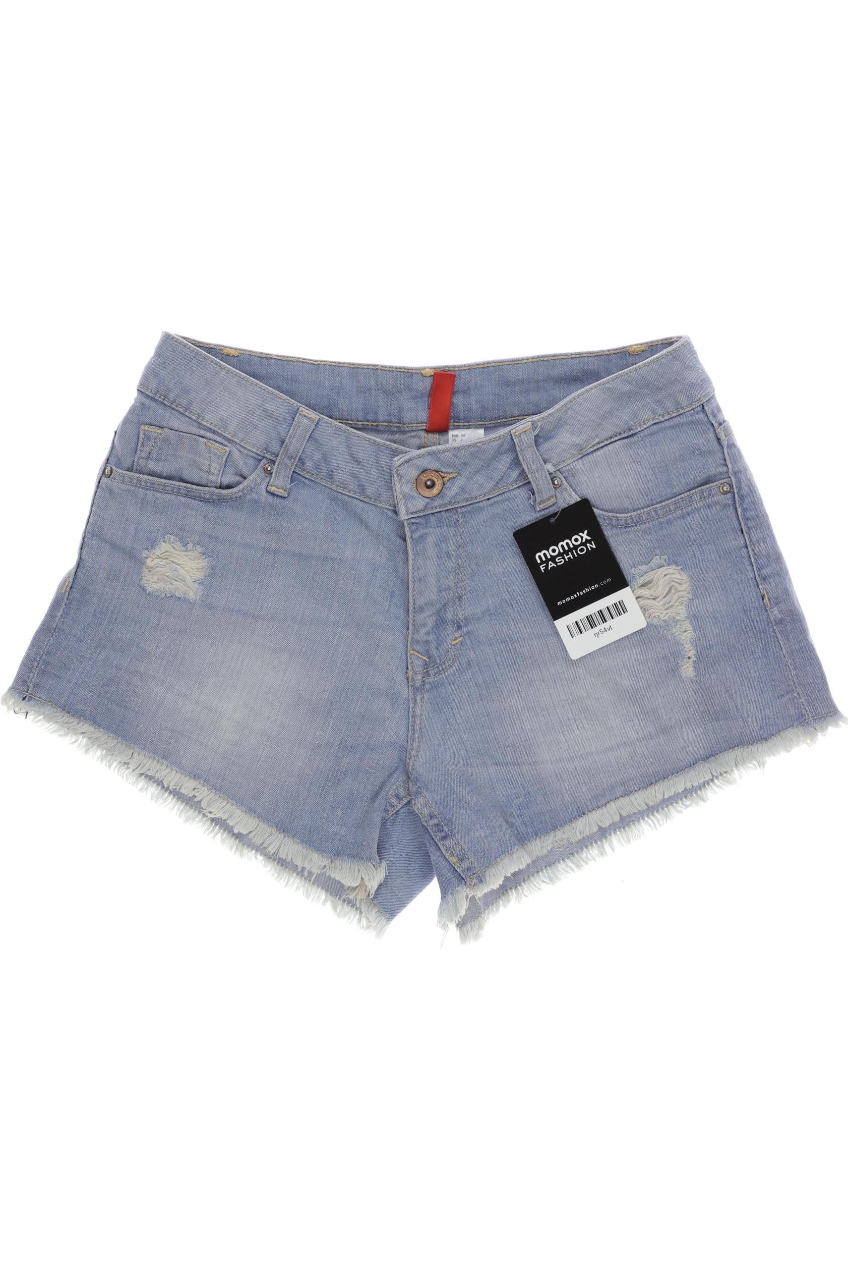 

H&M Damen Shorts, blau, Gr. 34