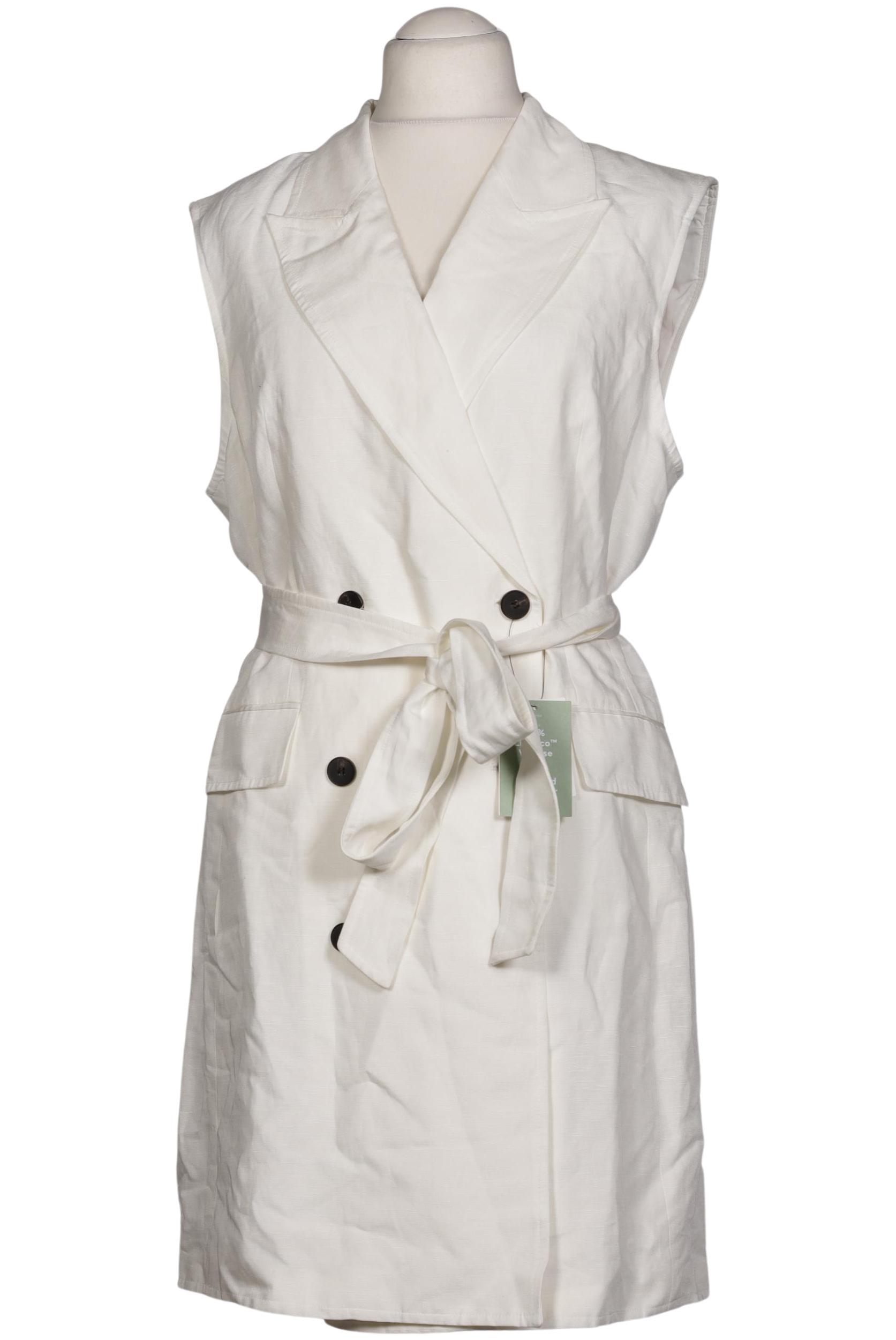 

H&M Damen Weste, weiß, Gr. 44