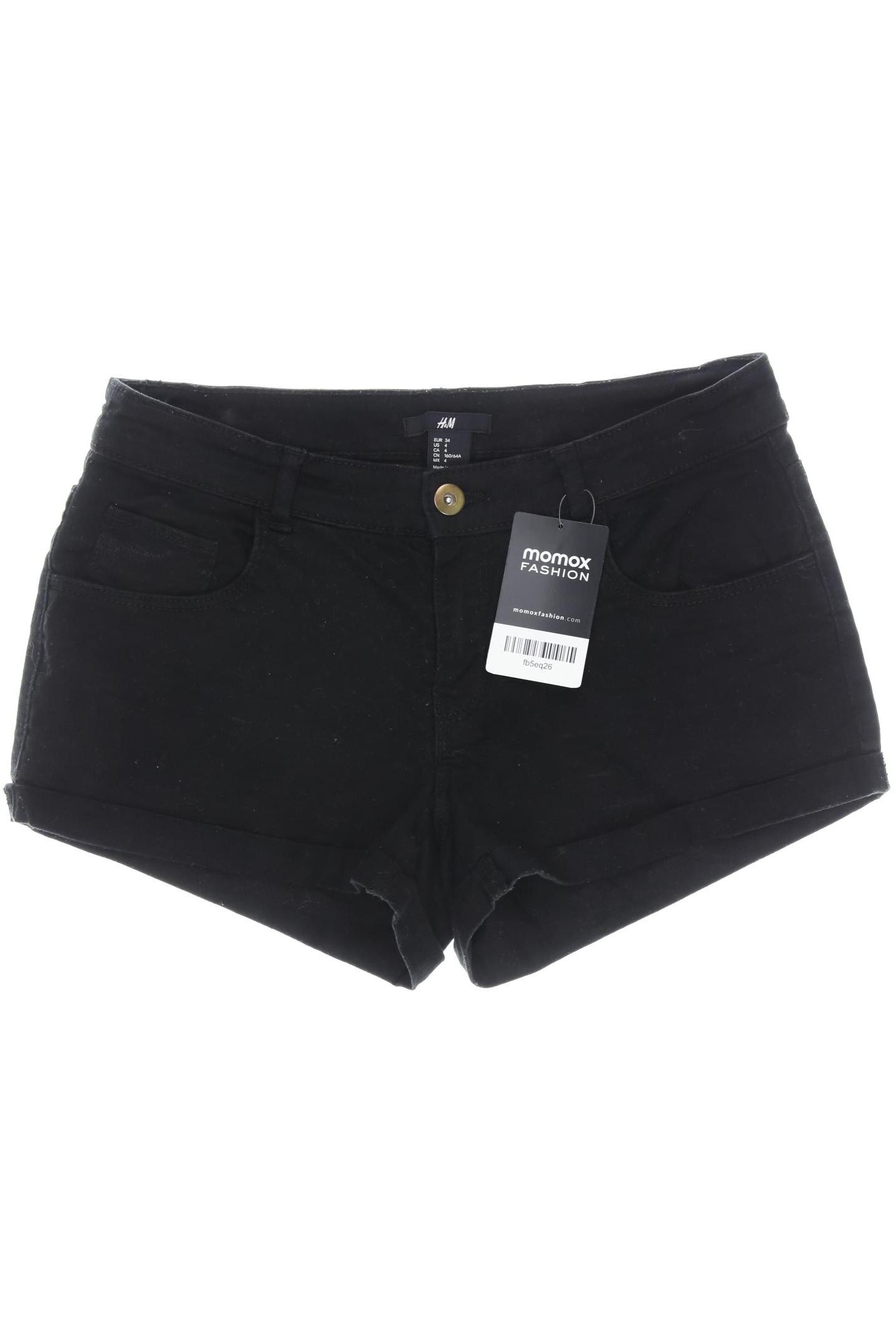 

H&M Damen Shorts, schwarz, Gr. 34