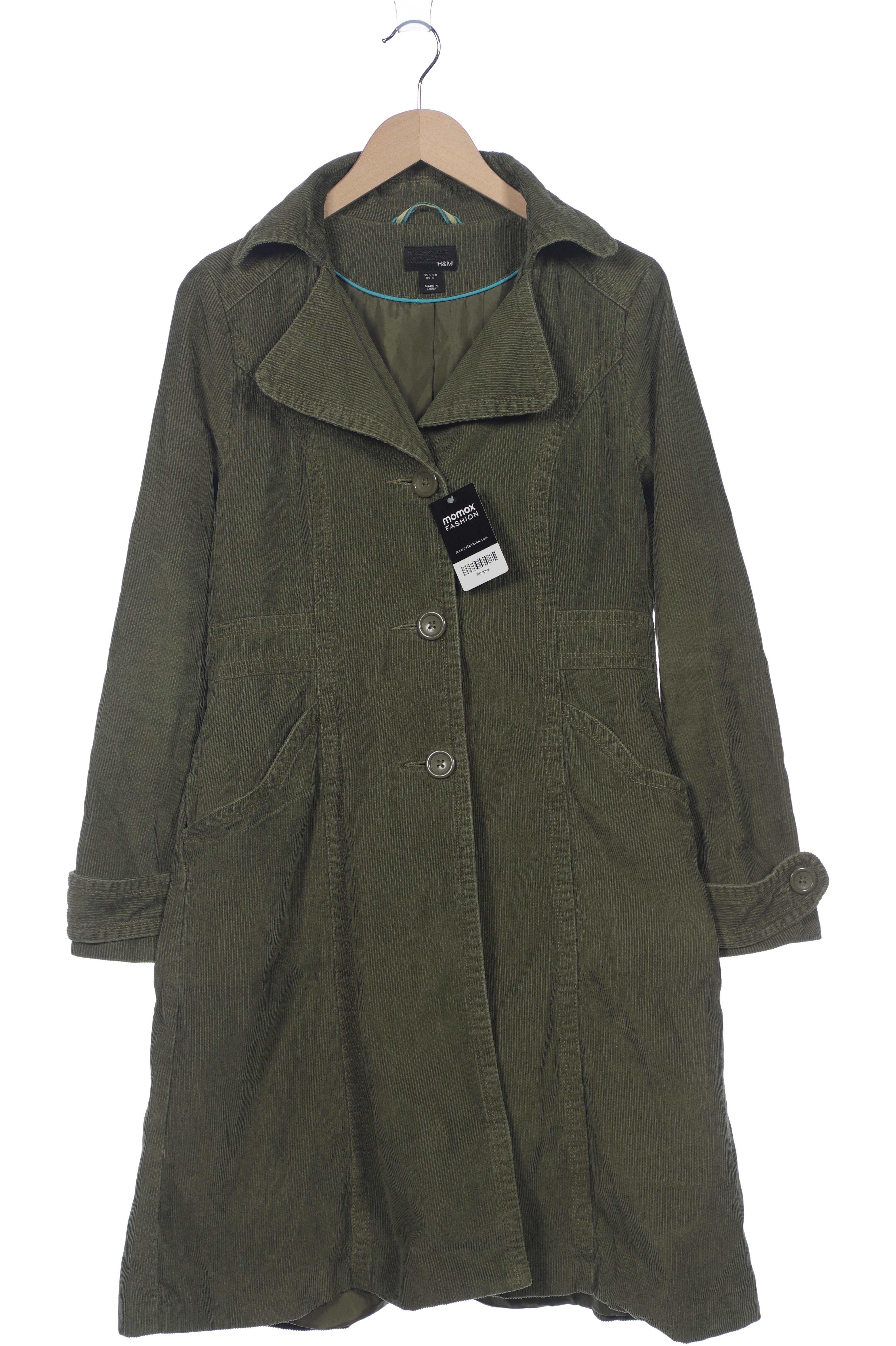 

H&M Damen Mantel, grün, Gr. 38