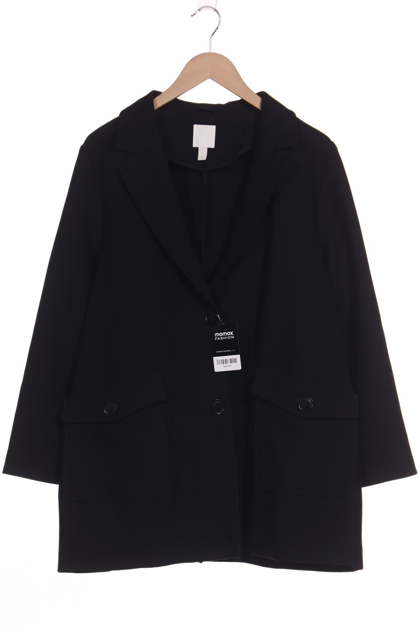 

H&M Damen Mantel, schwarz, Gr. 42