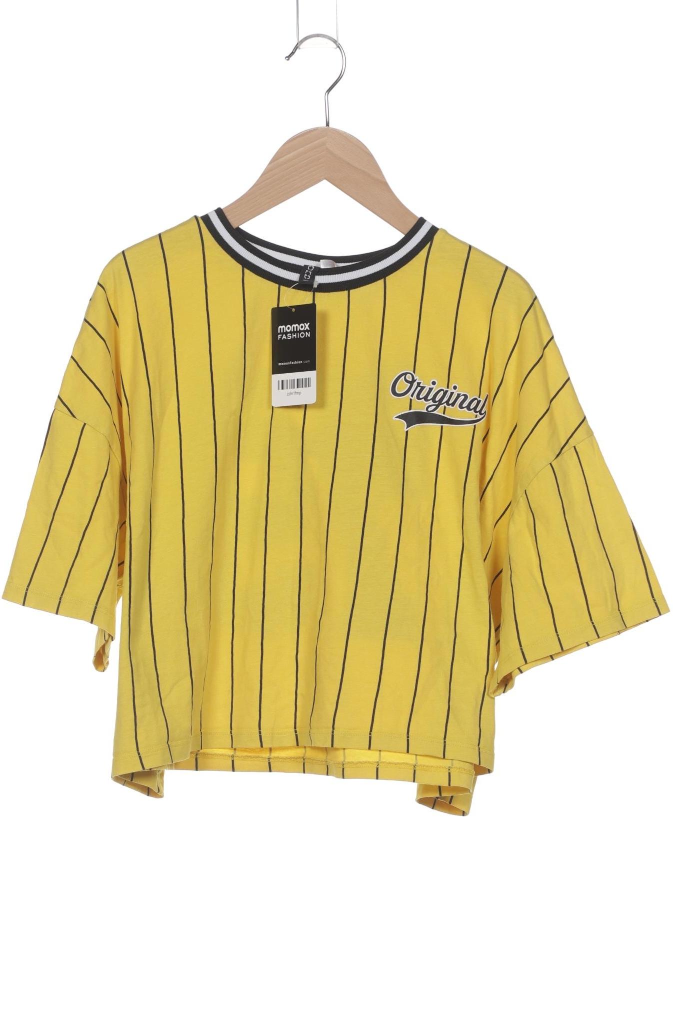 

H&M Damen T-Shirt, gelb, Gr. 42