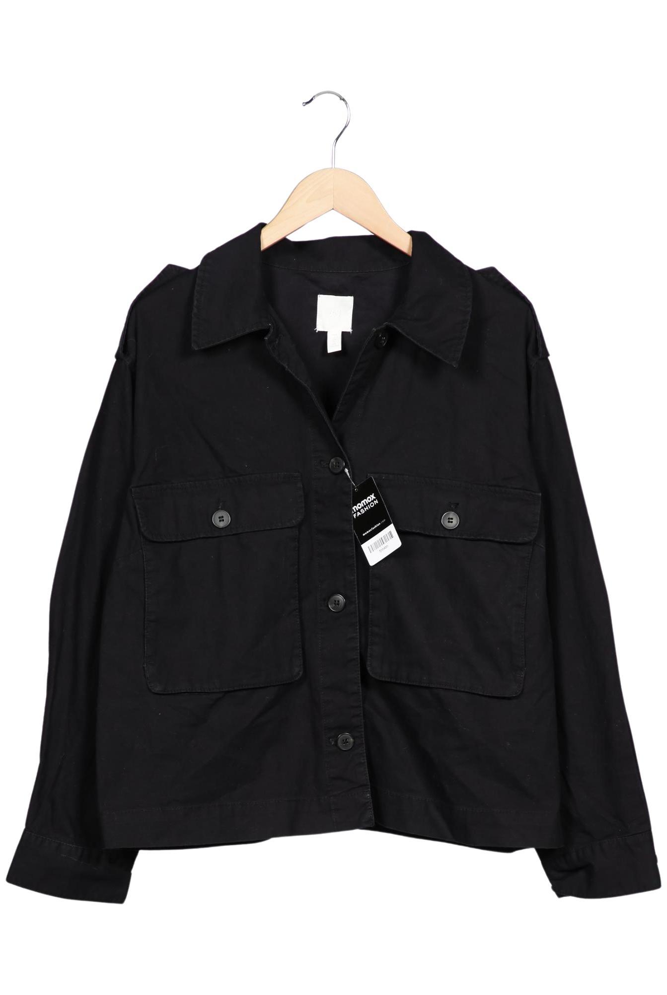

H&M Damen Jacke, schwarz, Gr. 42