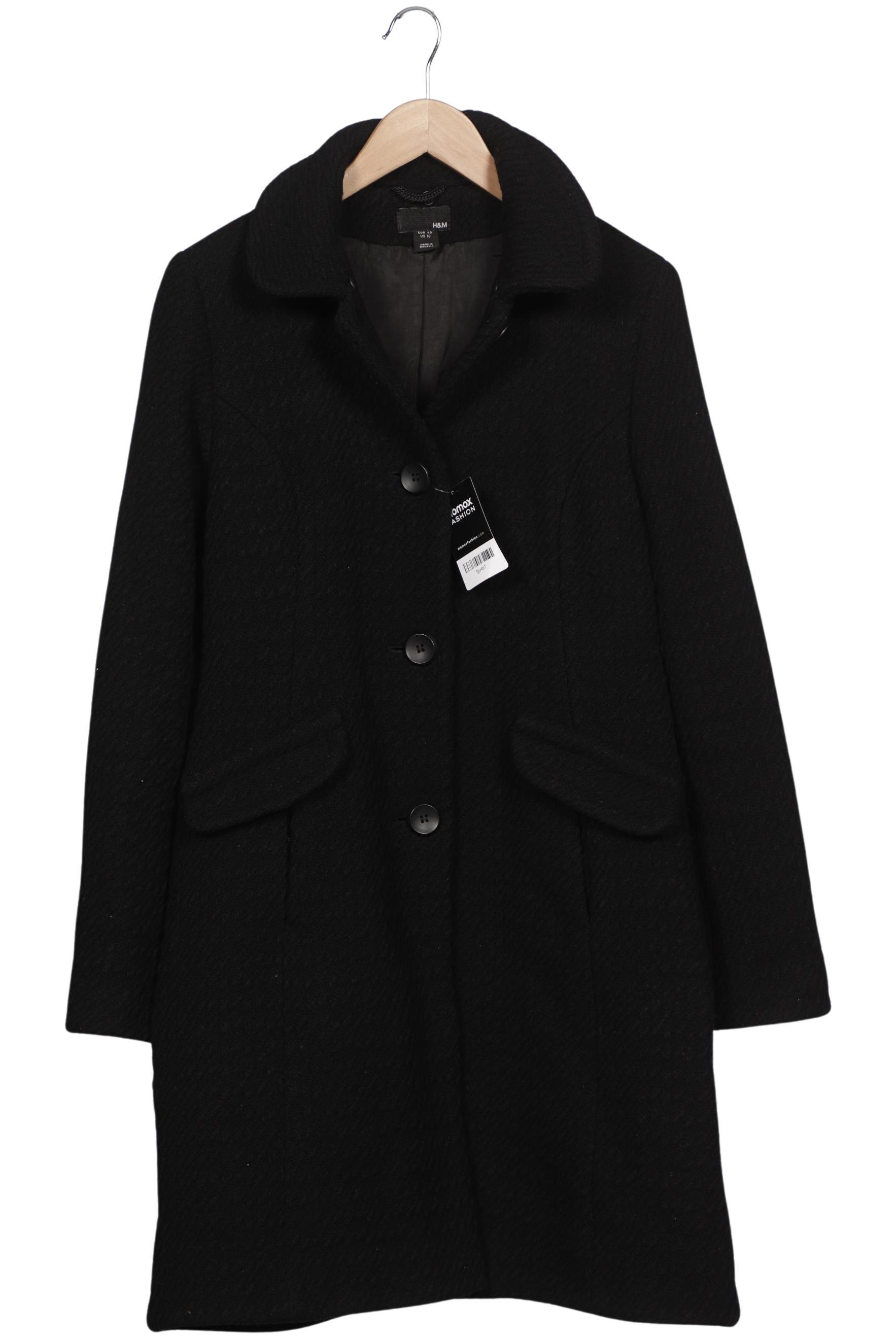 

H&M Damen Mantel, schwarz, Gr. 40