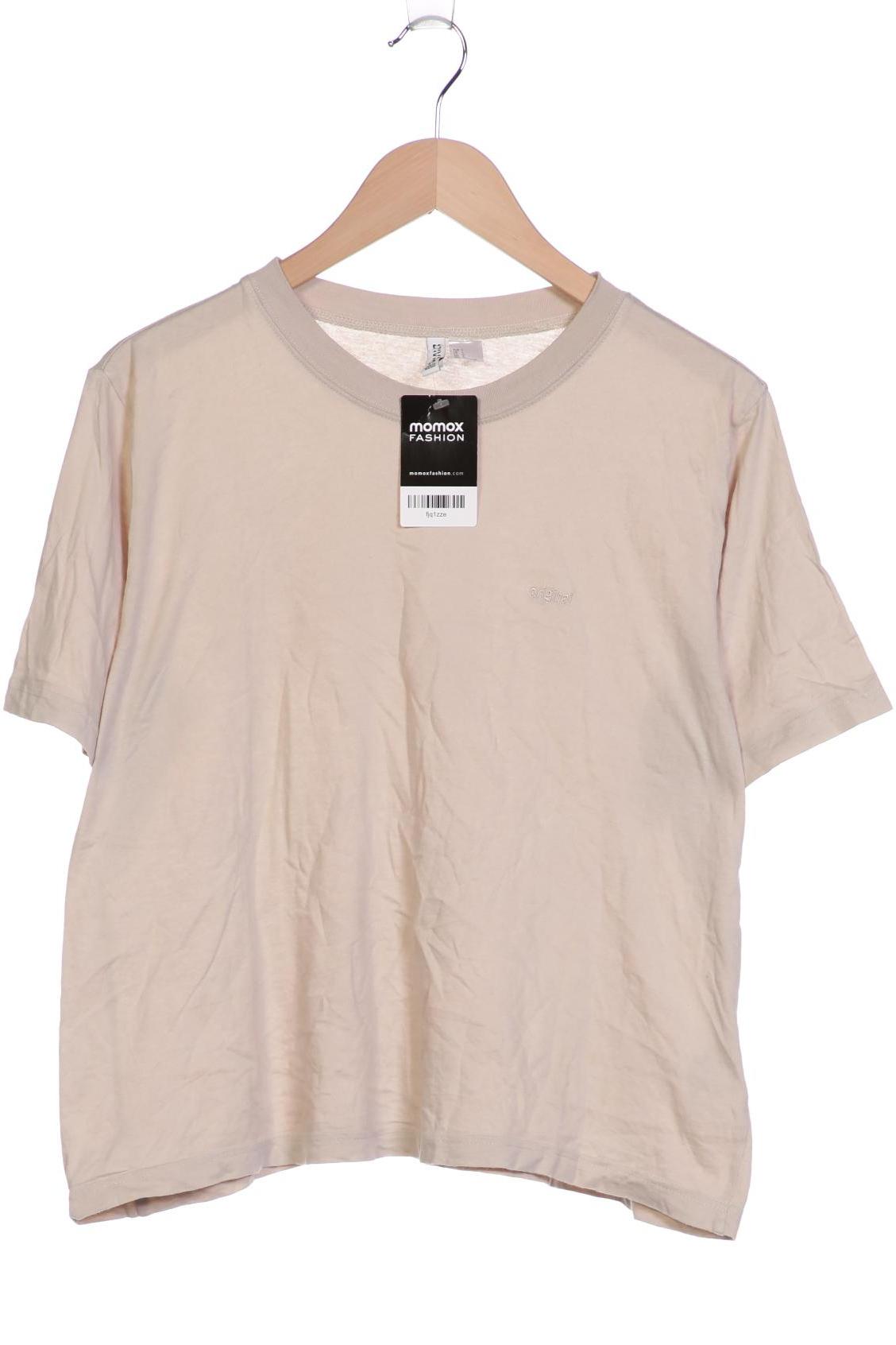

H&M Damen T-Shirt, beige, Gr. 42