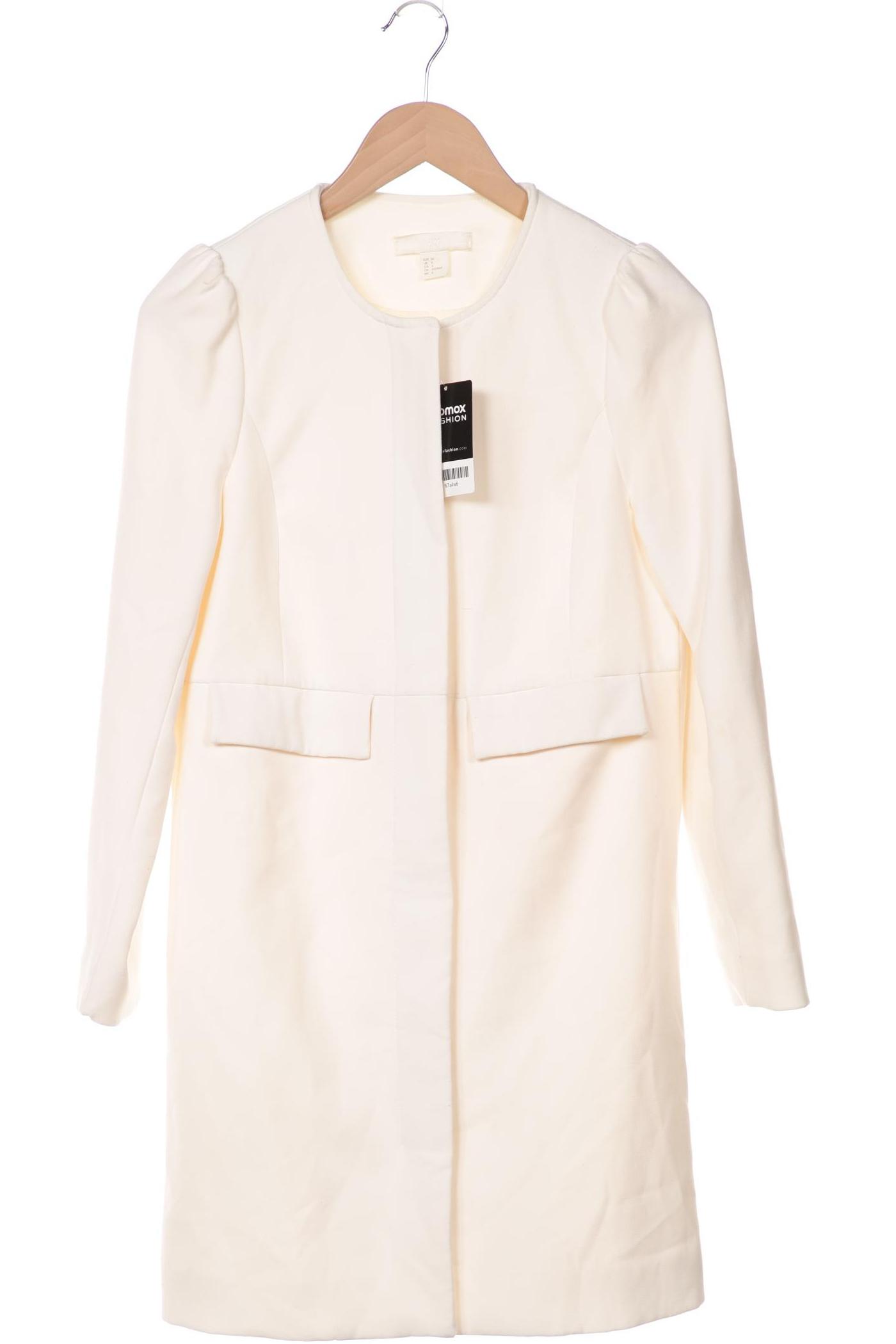 

H&M Damen Mantel, weiß, Gr. 36