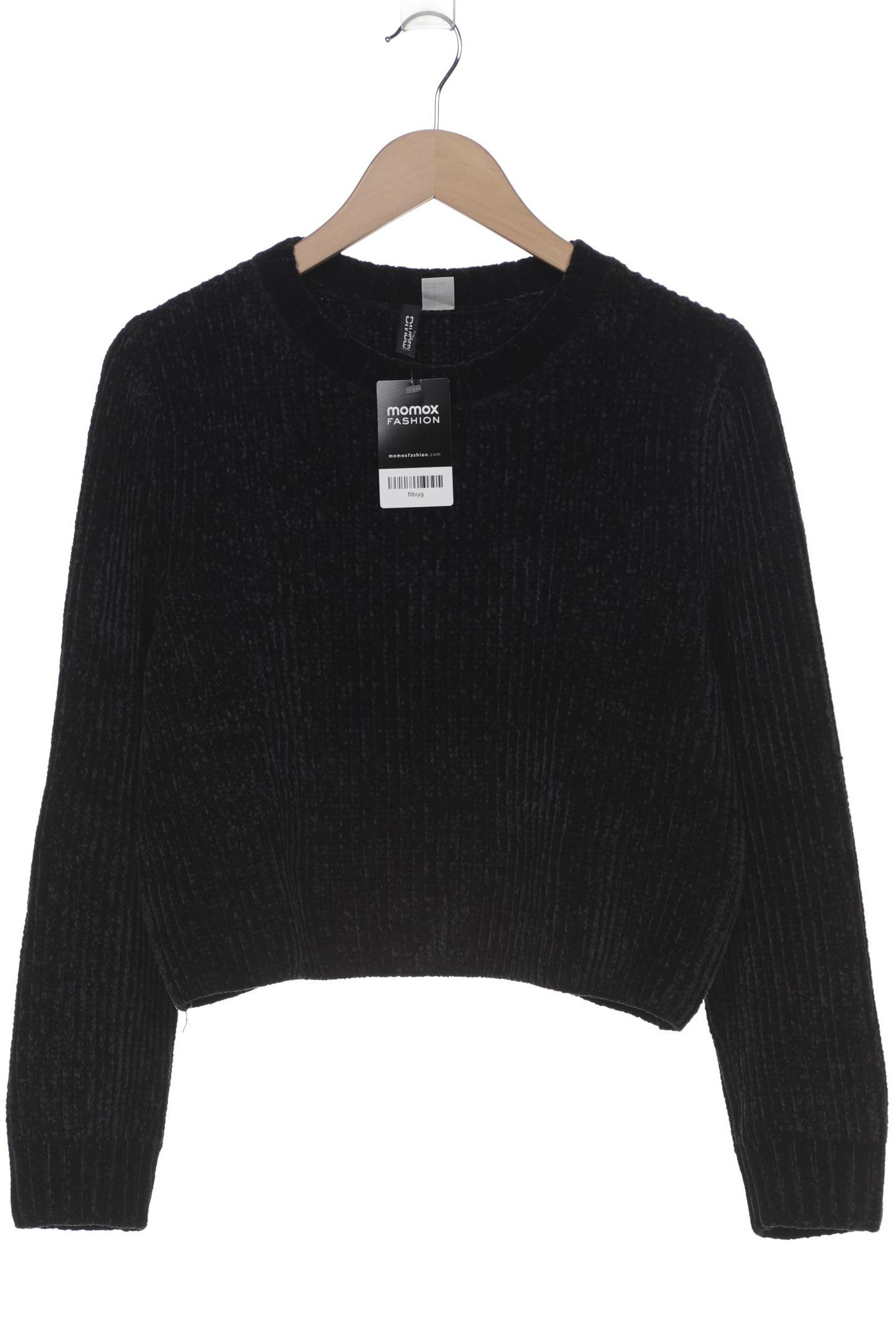 

H&M Damen Pullover, schwarz, Gr. 38