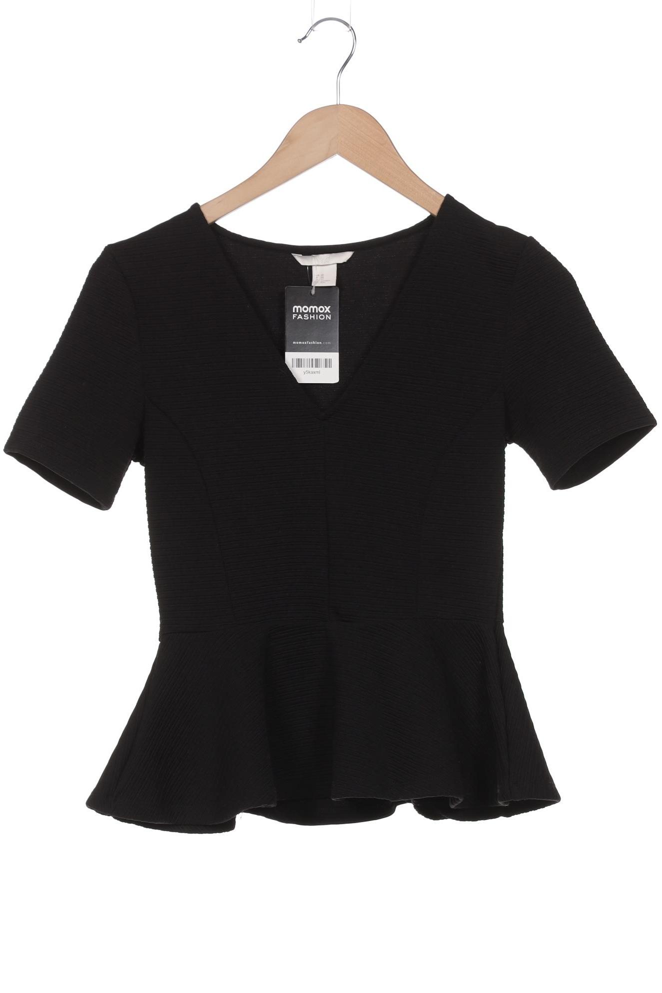 

H&M Damen T-Shirt, schwarz, Gr. 34