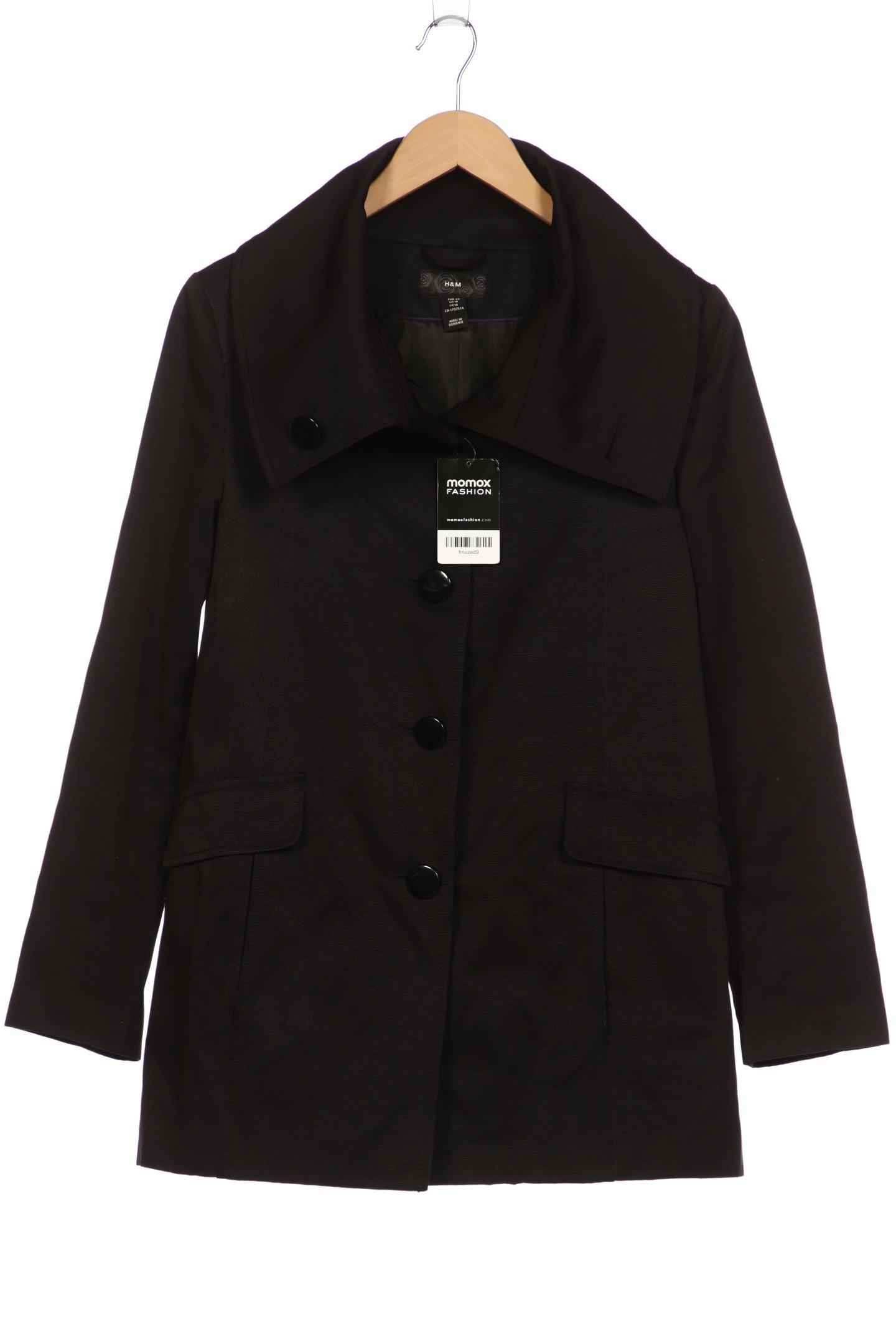 

H&M Damen Mantel, schwarz, Gr. 40