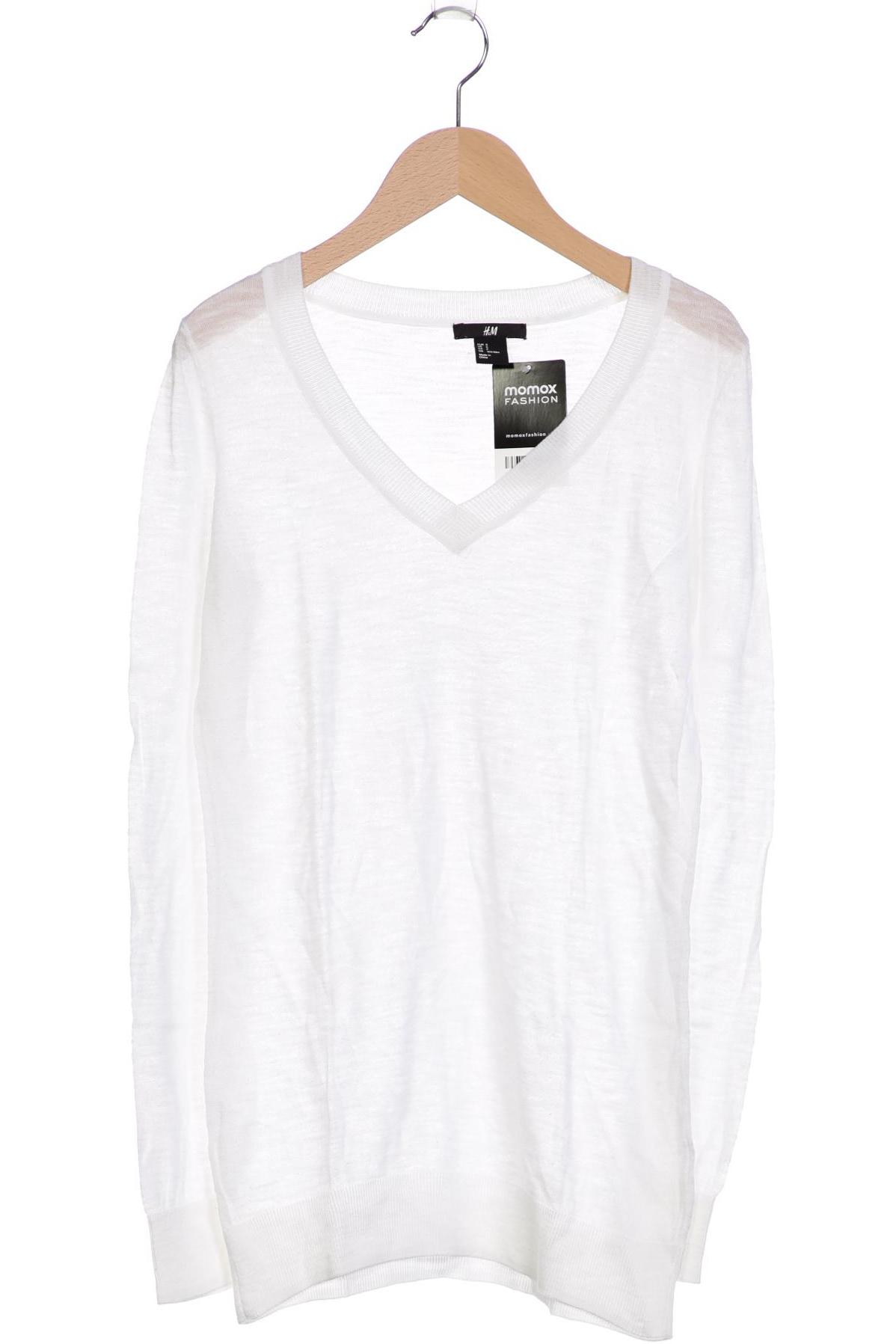 

H&M Damen Pullover, weiß, Gr. 36