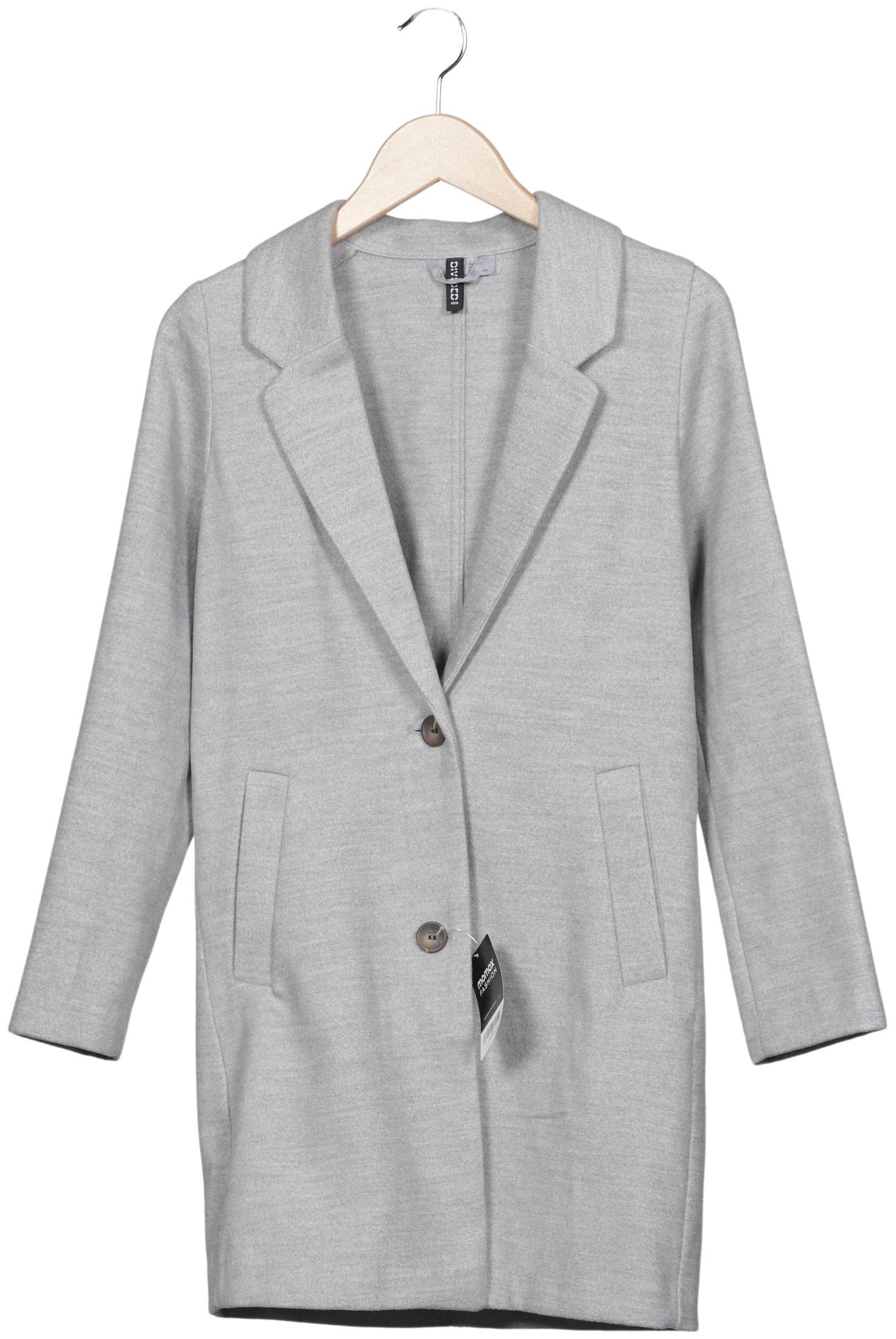 

H&M Damen Mantel, grau, Gr. 34