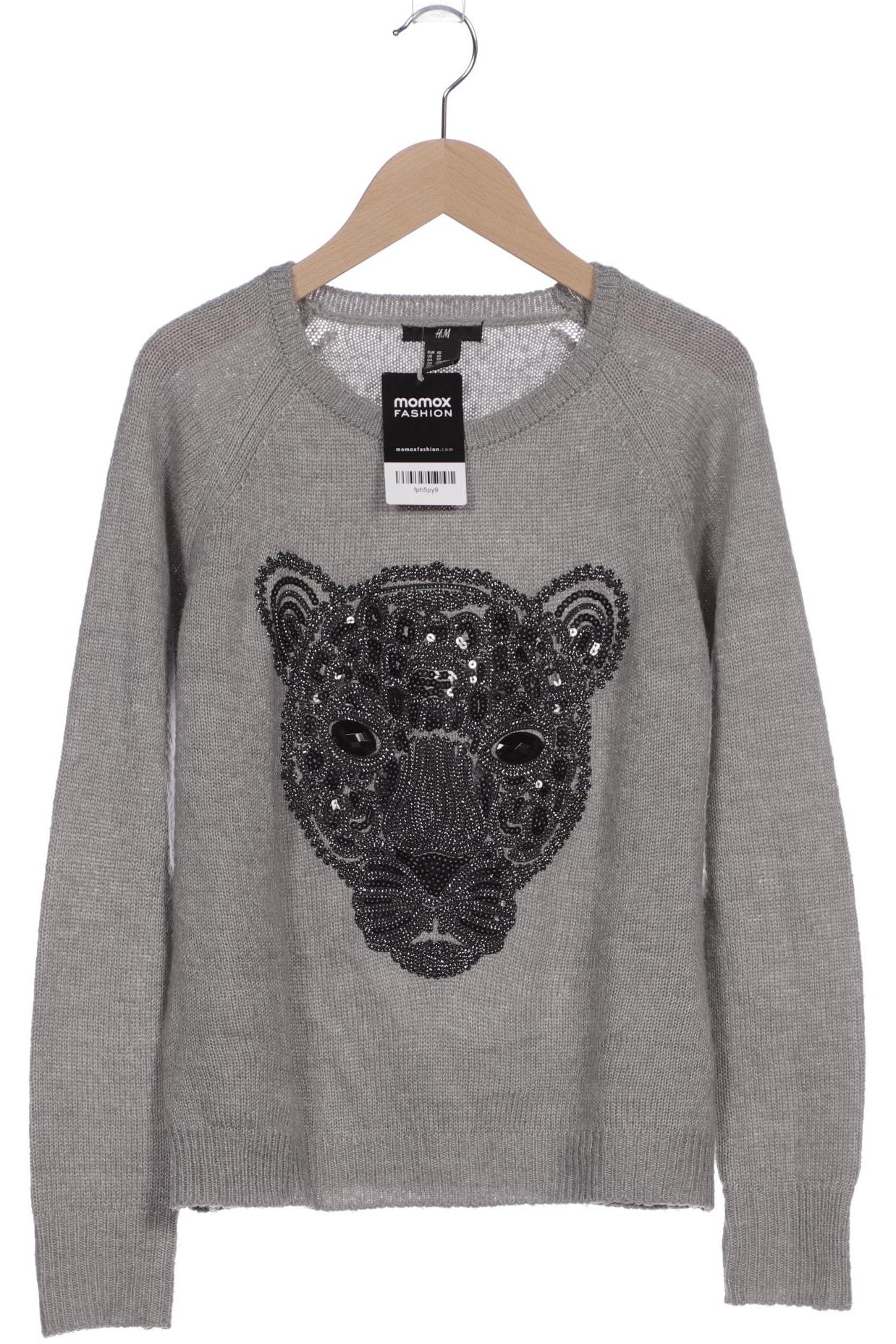 

H&M Damen Pullover, grau, Gr. 34