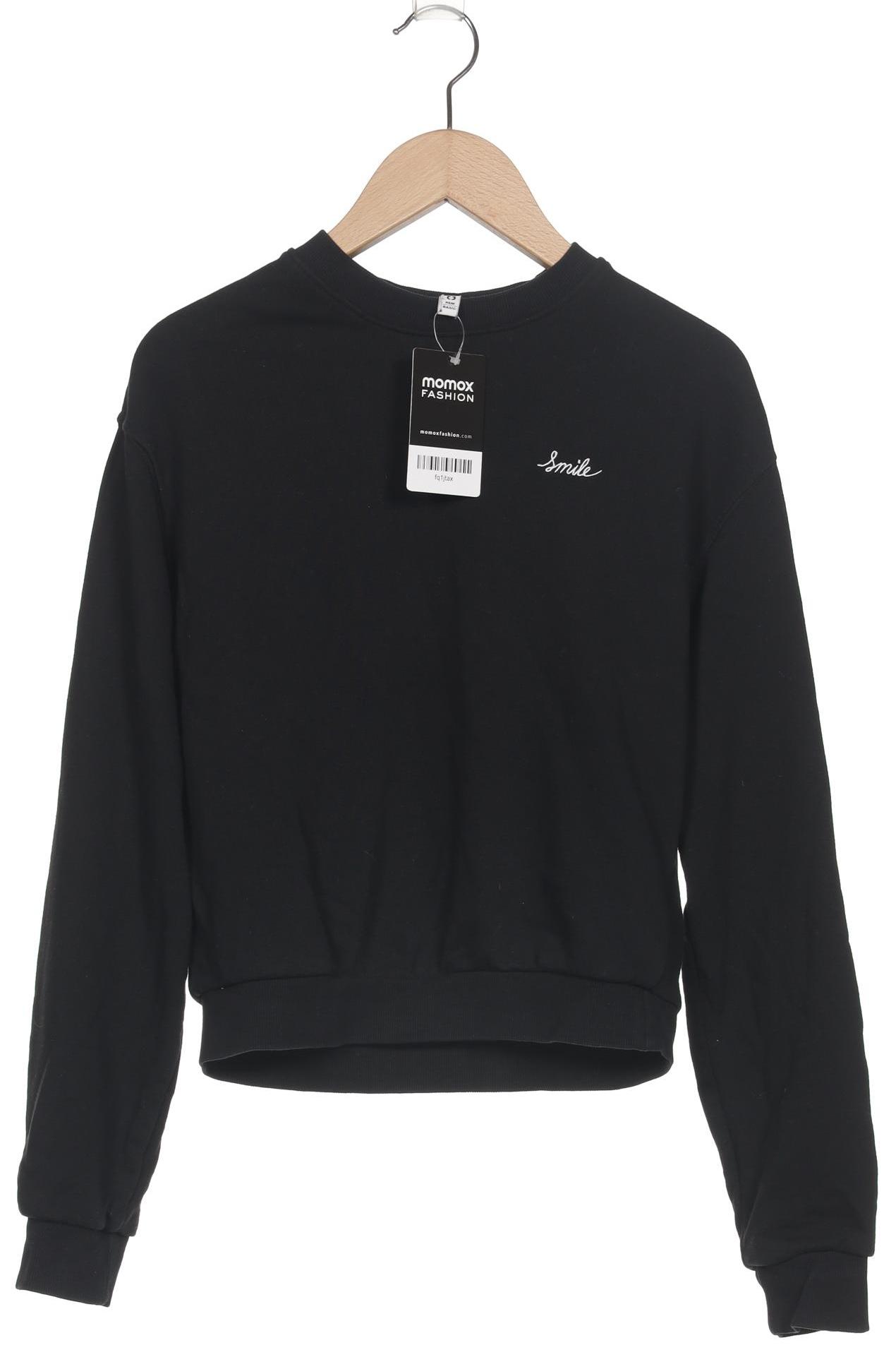 

H&M Damen Sweatshirt, schwarz, Gr. 32