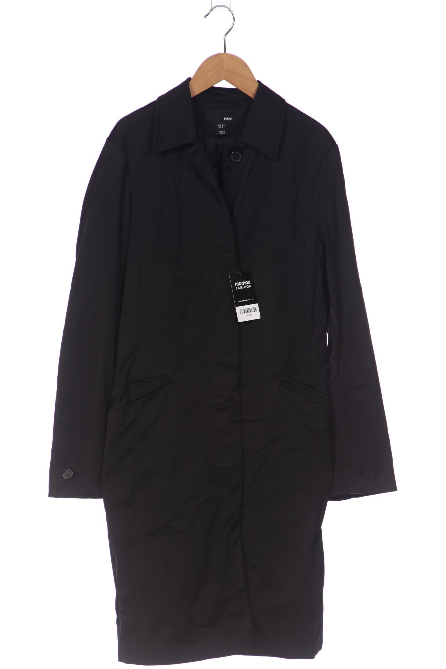 

H&M Damen Mantel, schwarz, Gr. 38