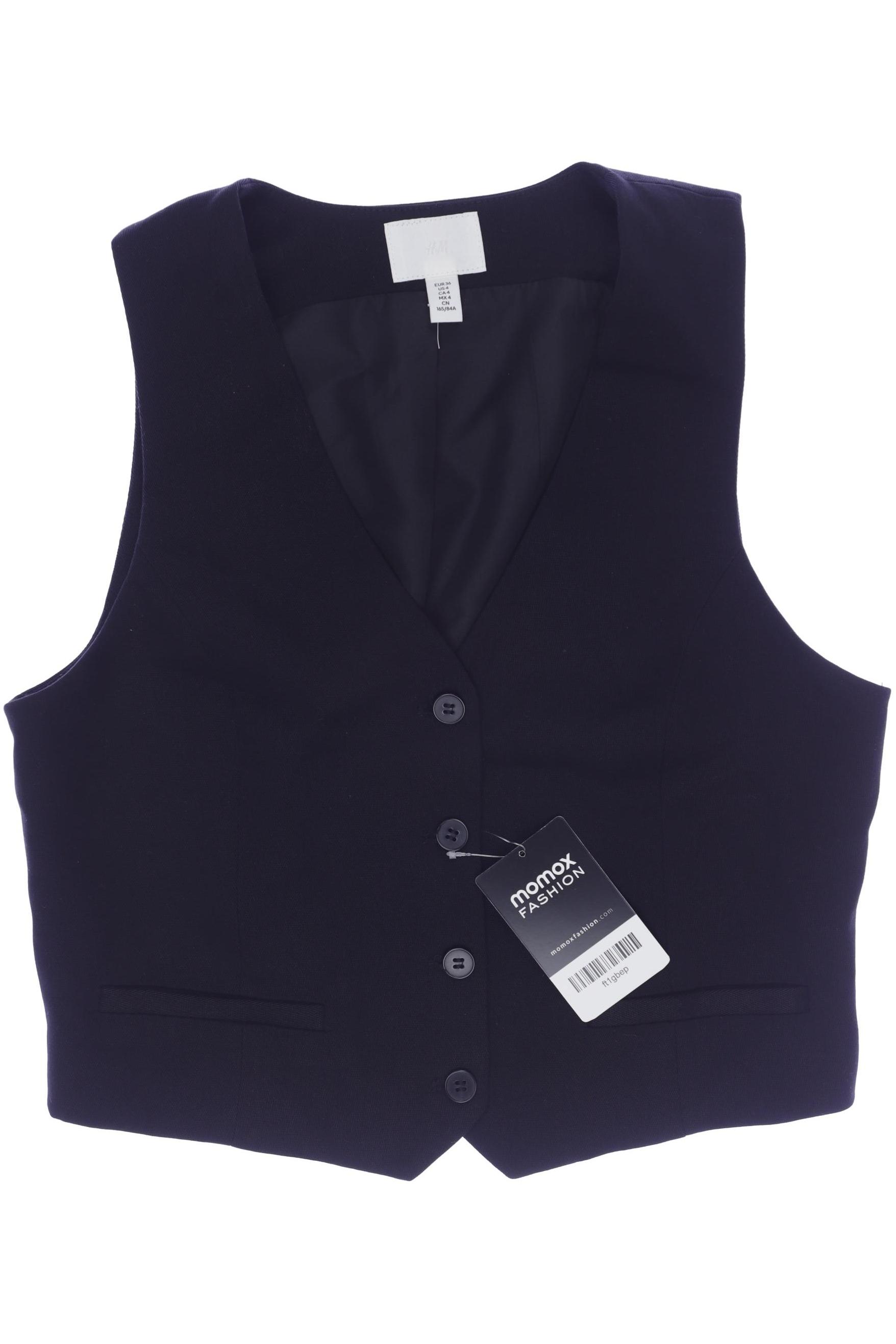 

H&M Damen Weste, schwarz, Gr. 36