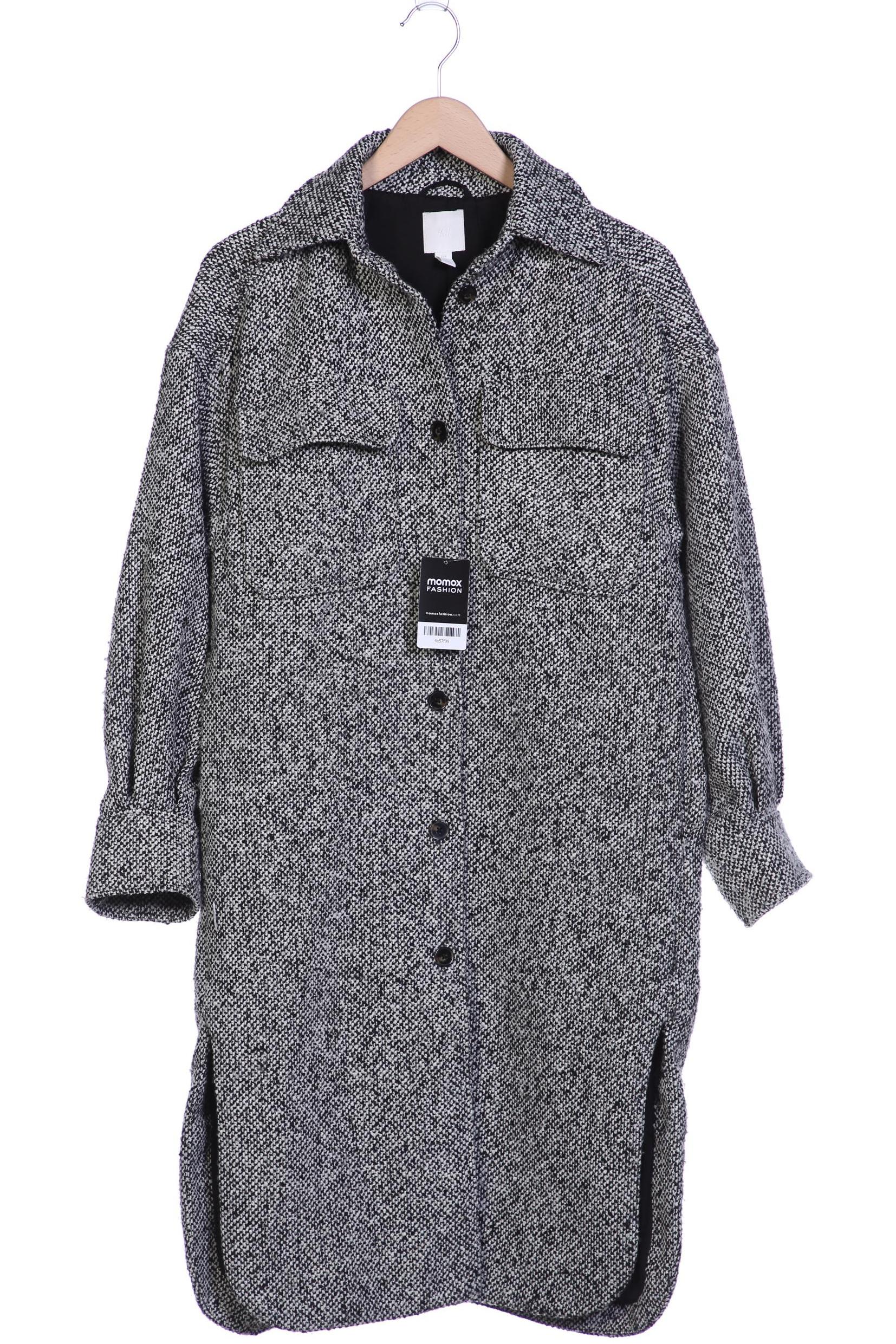 

H&M Damen Mantel, grau, Gr. 34