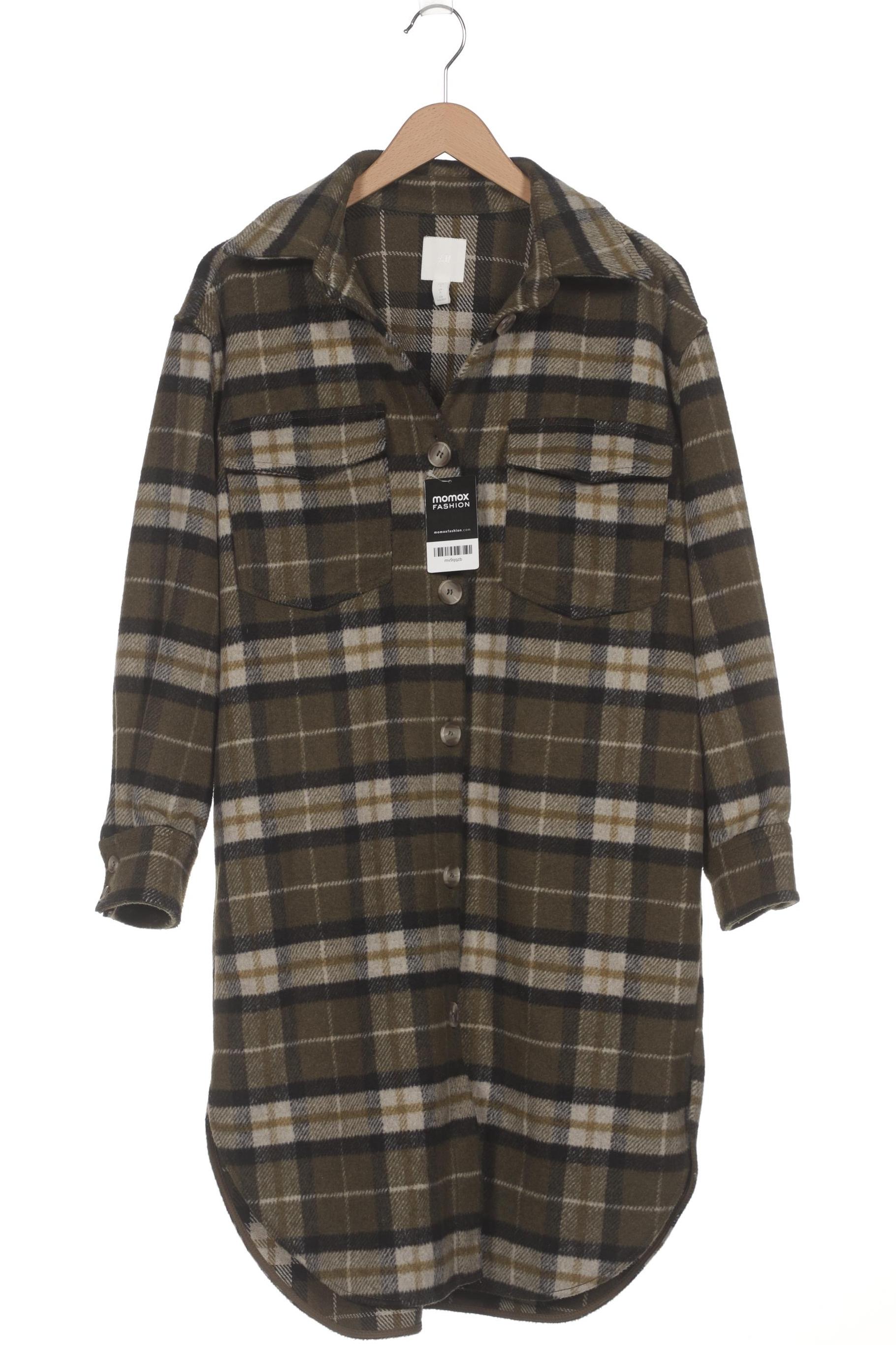 

H&M Damen Mantel, grün, Gr. 36