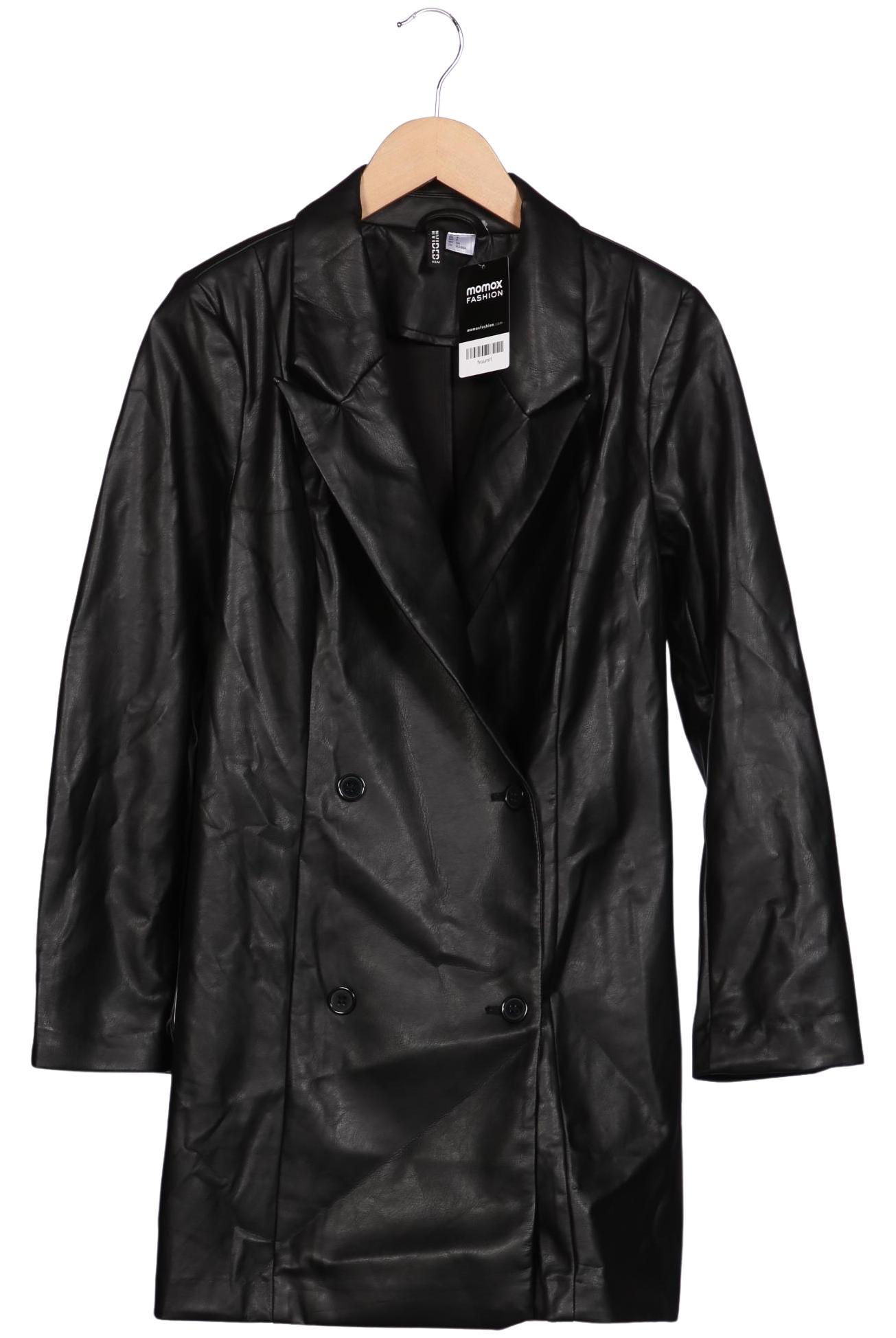 

H&M Damen Mantel, schwarz, Gr. 36