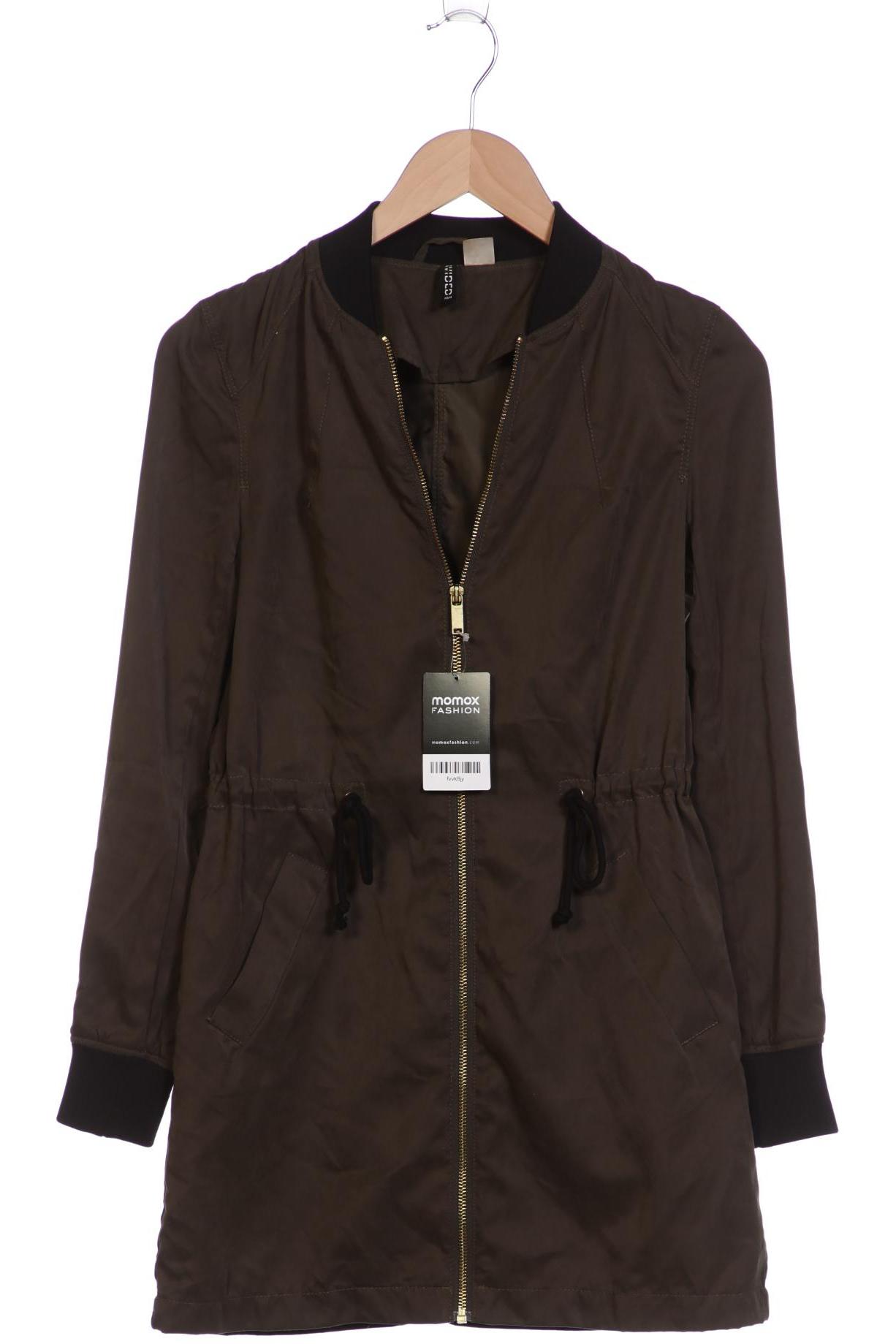 

H&M Damen Mantel, grün, Gr. 32