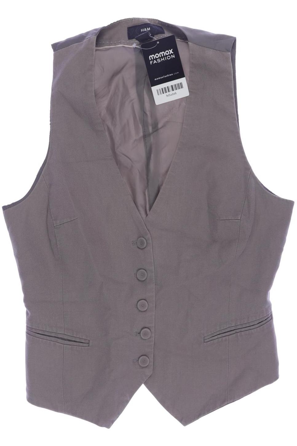 

H&M Damen Weste, grau, Gr. 38