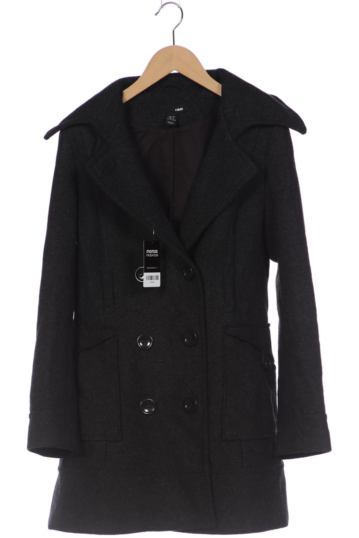

H&M Damen Mantel, grau, Gr. 38