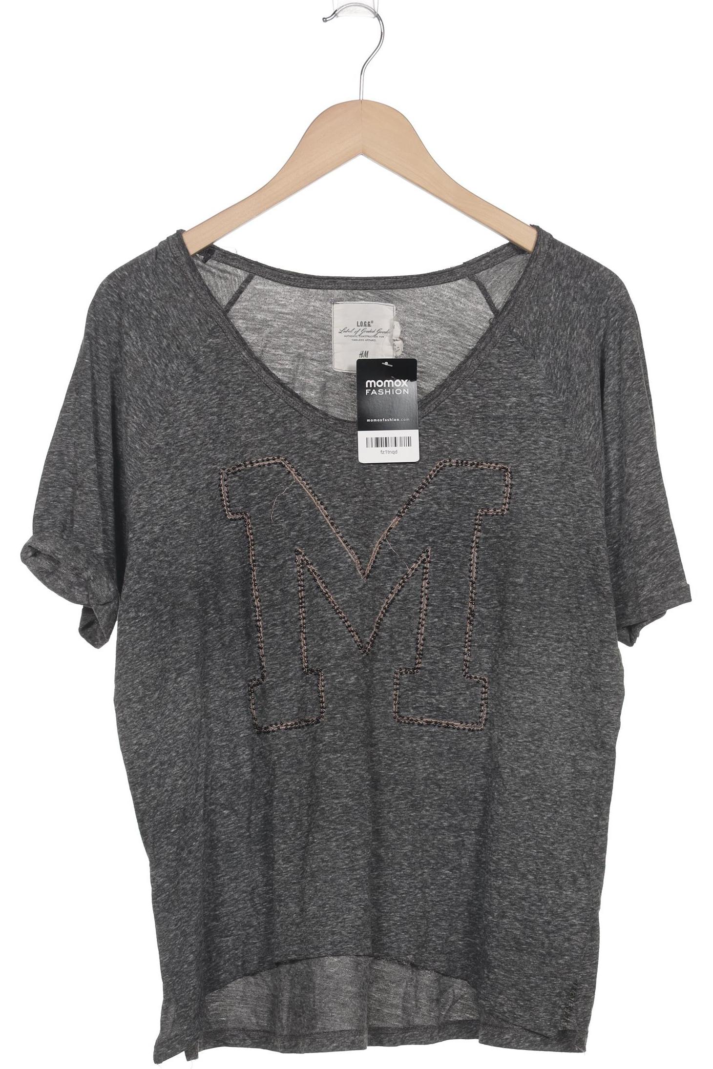 

H&M Damen T-Shirt, grau, Gr. 42