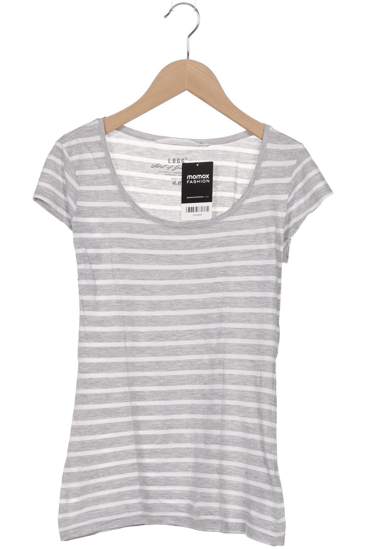 

H&M Damen T-Shirt, grau, Gr. 36