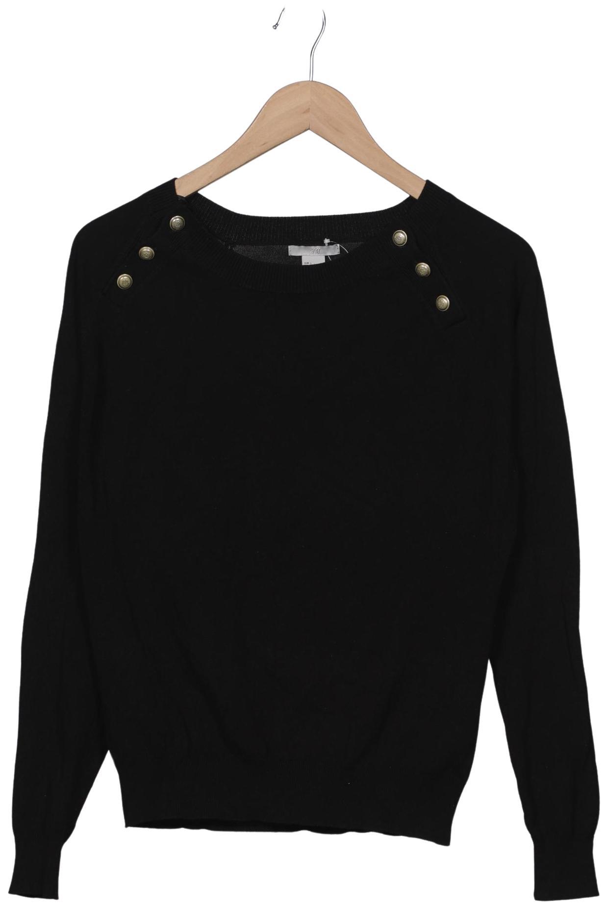

H&M Damen Pullover, schwarz, Gr. 42