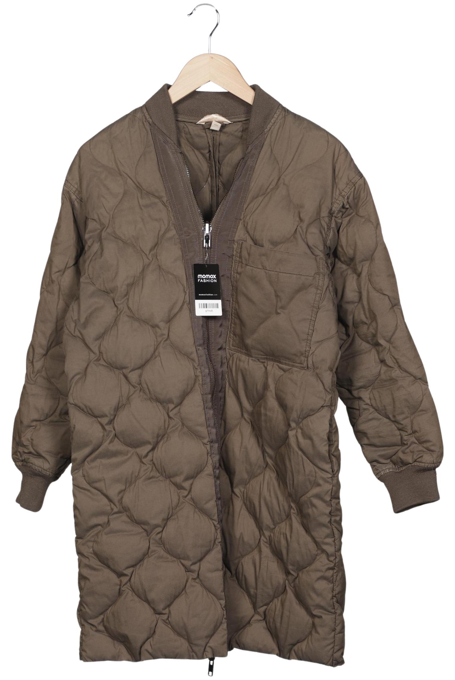 

H&M Damen Mantel, grün, Gr. 34