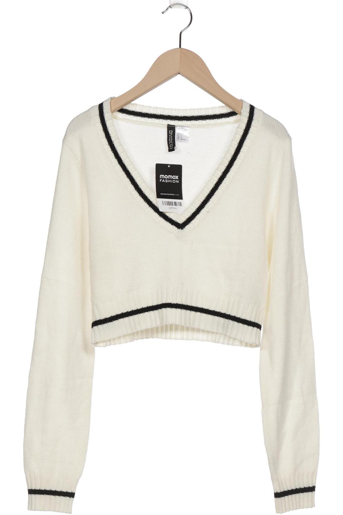 

H&M Damen Pullover, cremeweiß, Gr. 36