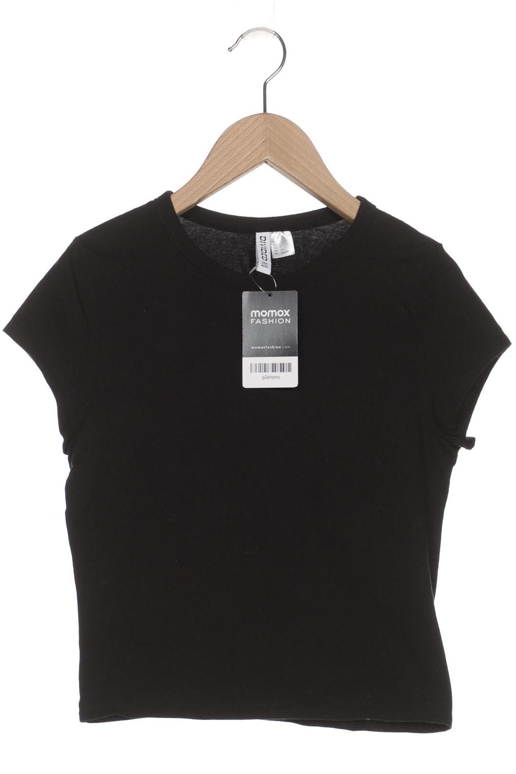 

H&M Damen T-Shirt, schwarz, Gr. 36