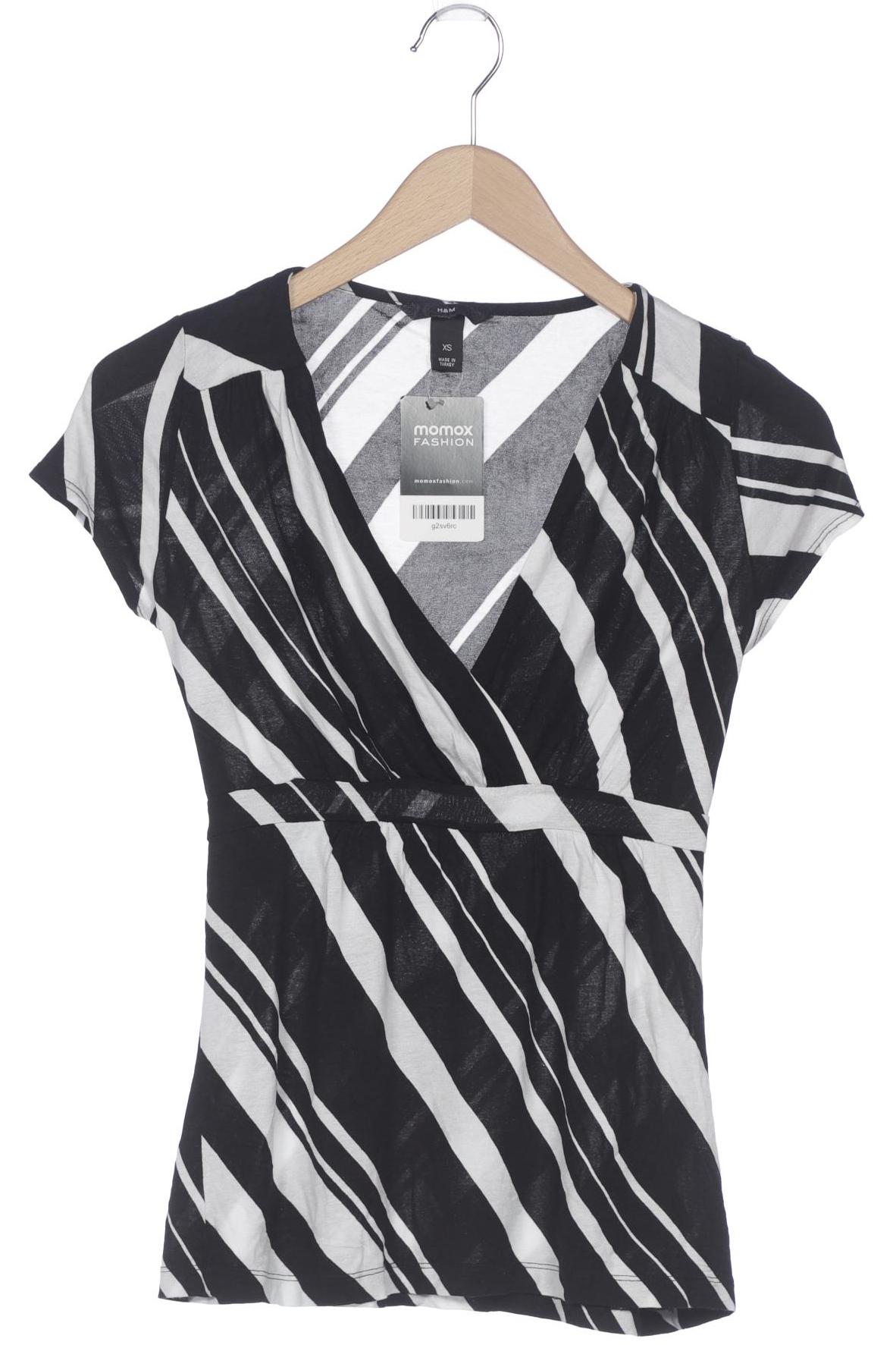 

H&M Damen T-Shirt, schwarz, Gr. 34