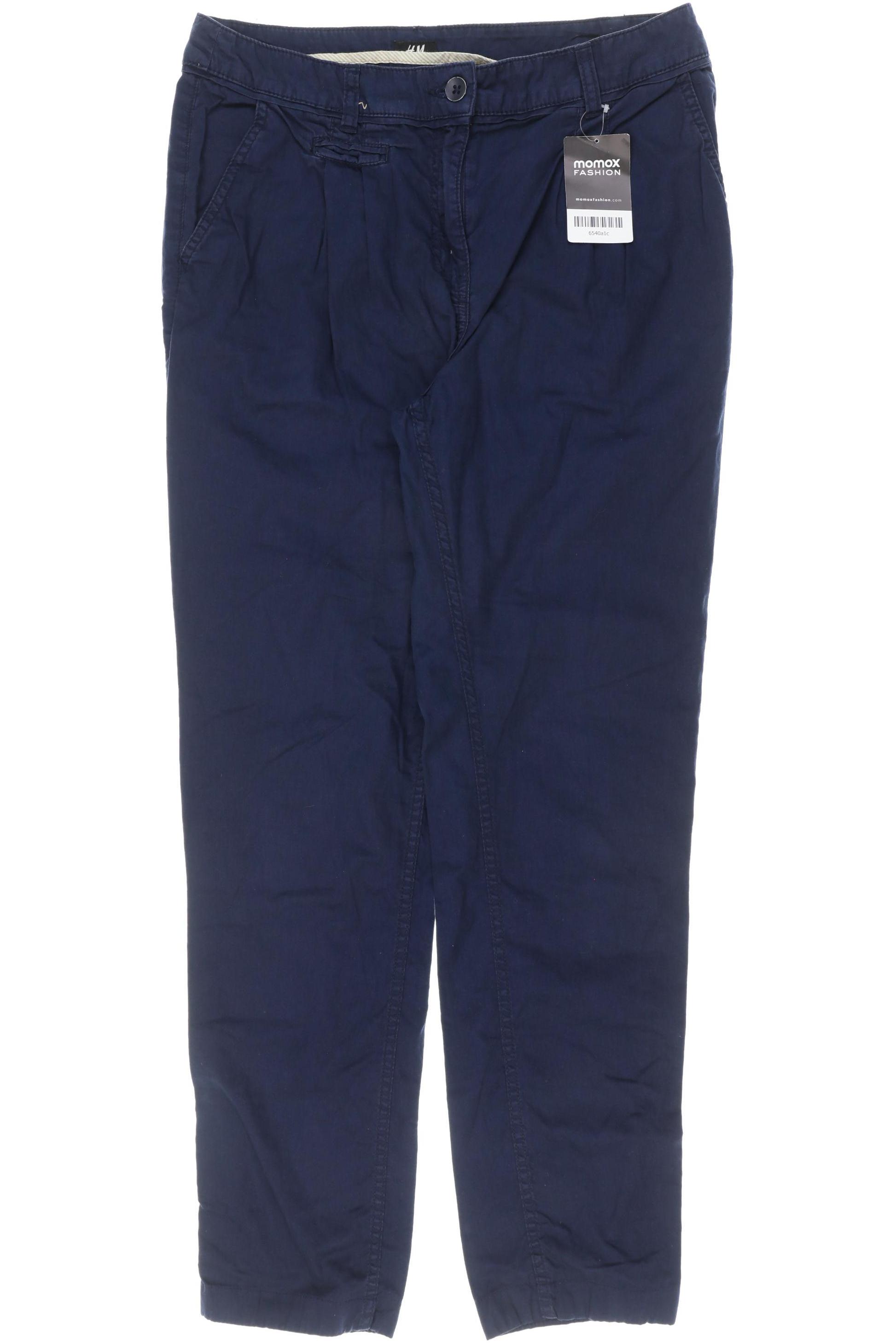 

H&M Damen Stoffhose, blau, Gr. 38