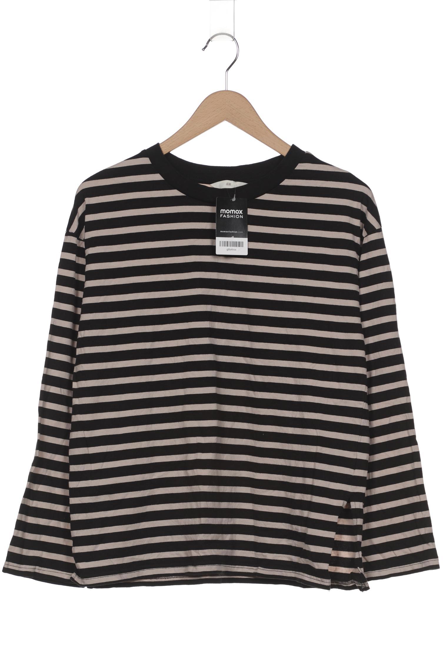 

H&M Damen Langarmshirt, schwarz, Gr. 36