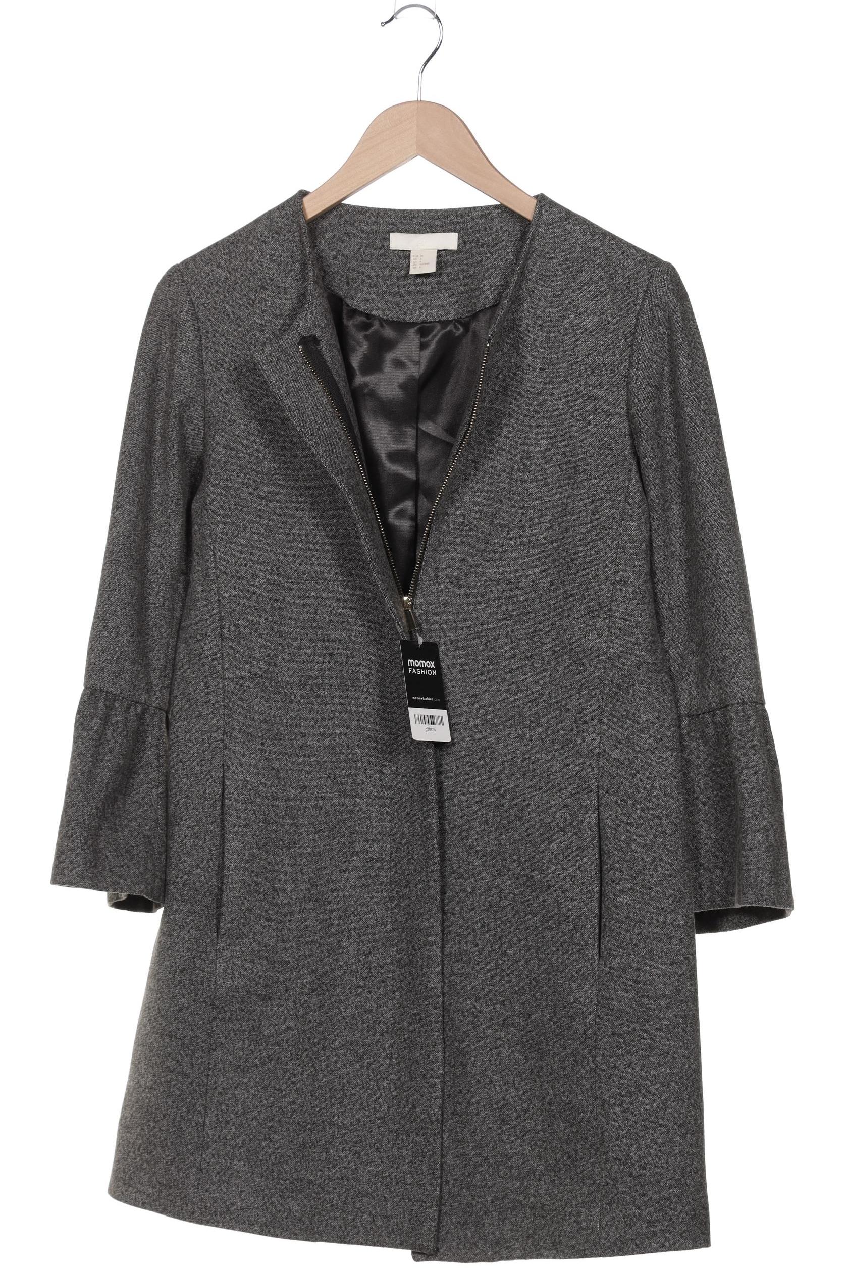 

H&M Damen Mantel, grau, Gr. 36