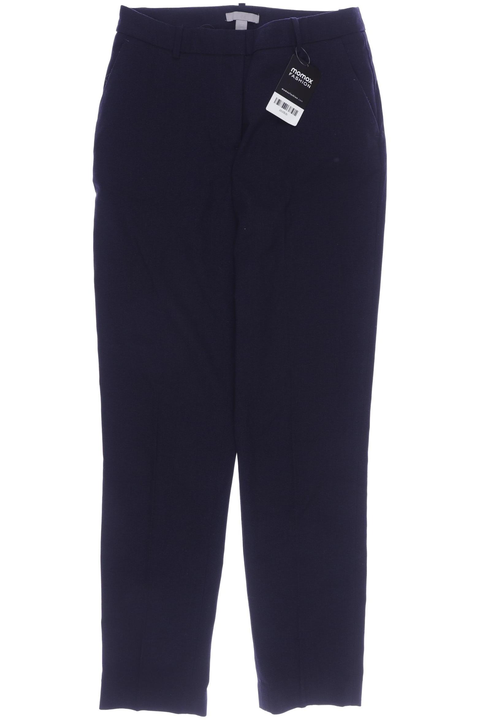 

H&M Damen Stoffhose, marineblau, Gr. 36