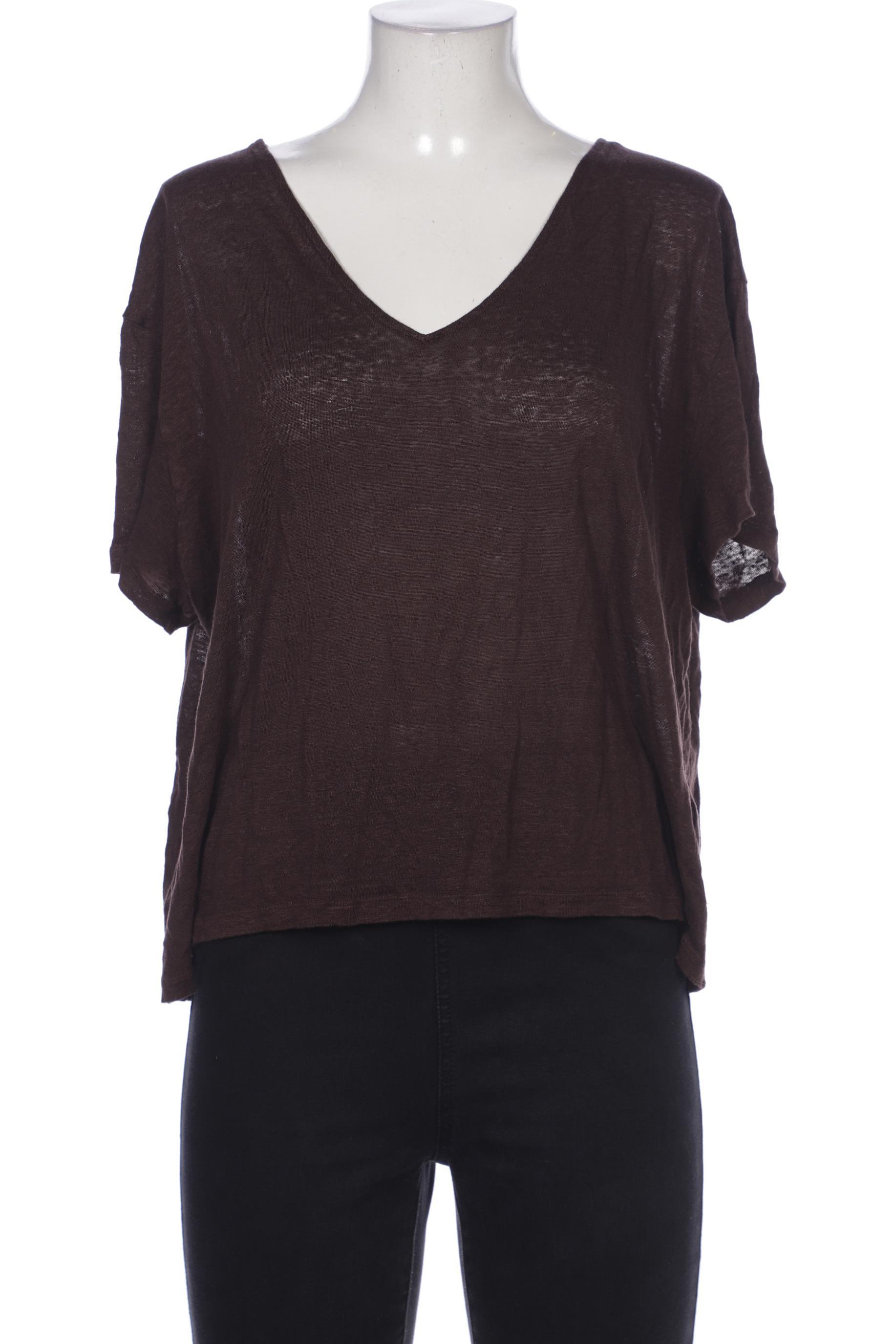 

H&M Damen T-Shirt, braun, Gr. 38