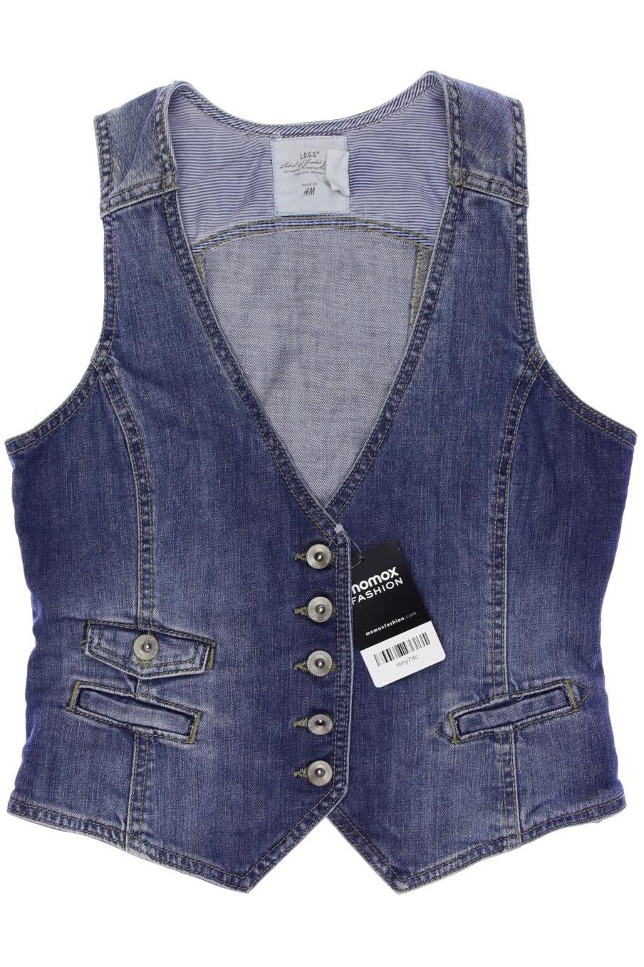 

H&M Damen Weste, blau, Gr. 38