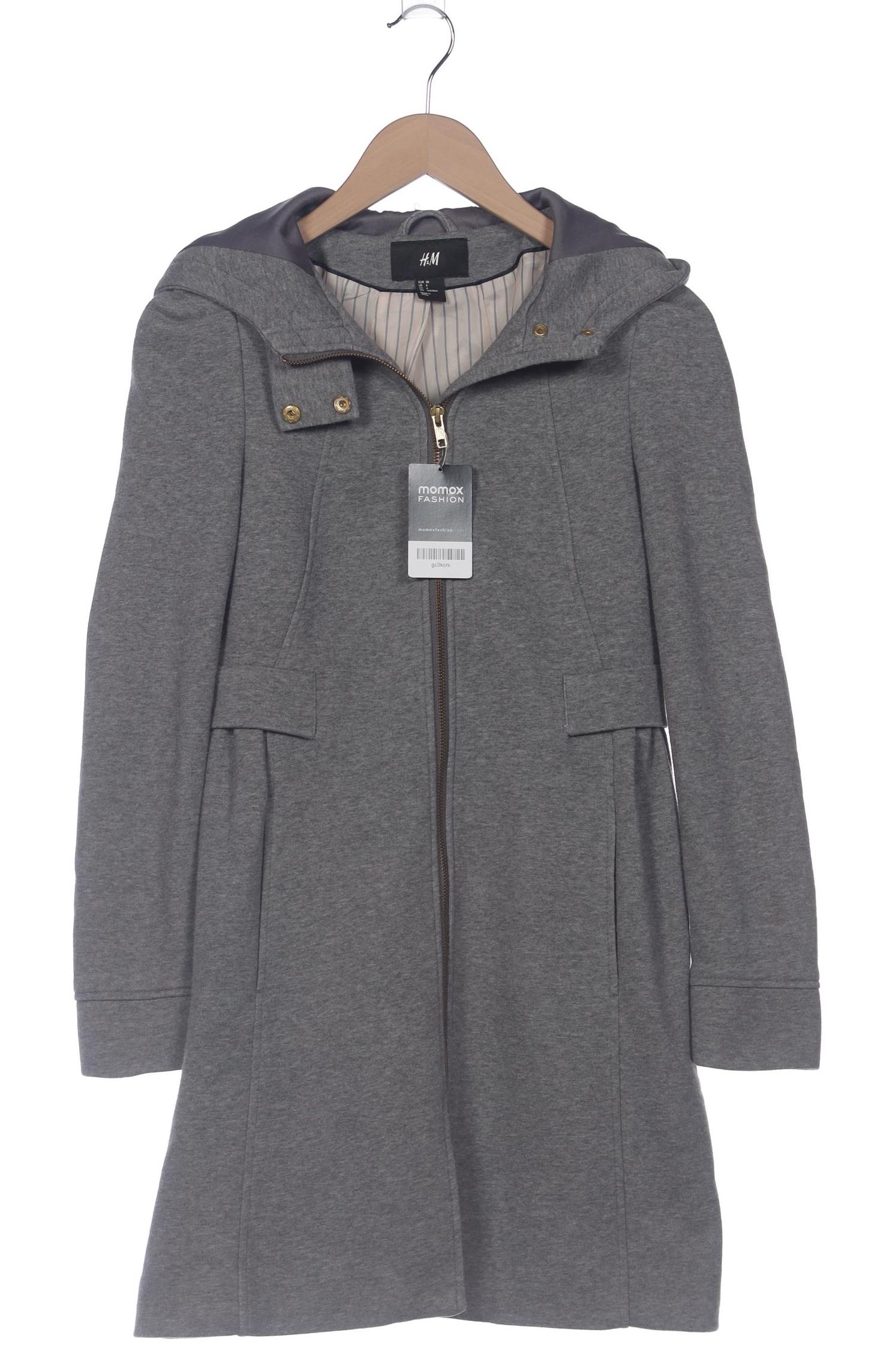 

H&M Damen Mantel, grau, Gr. 36