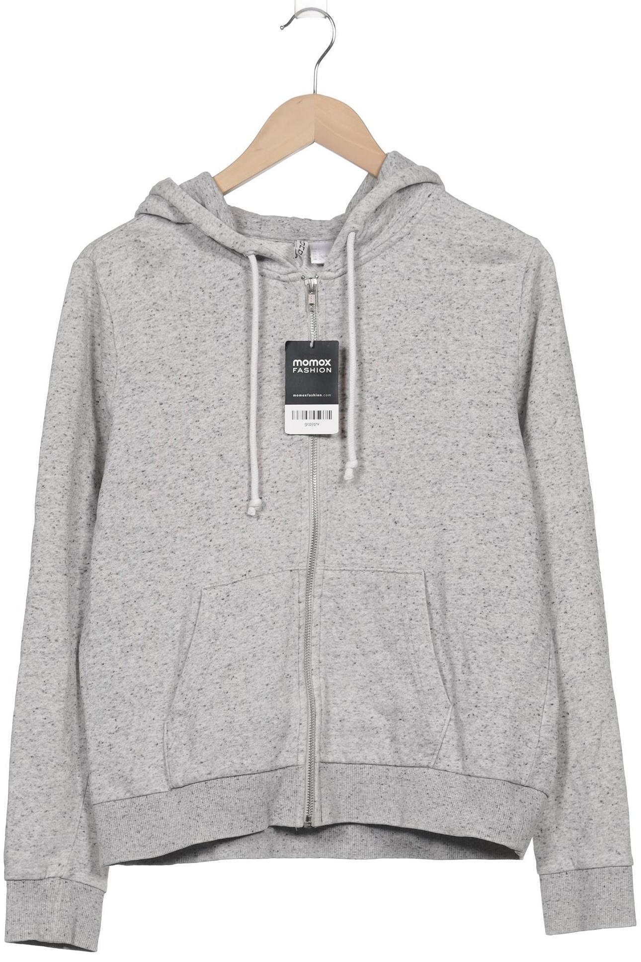 

H&M Damen Kapuzenpullover, grau, Gr. 42