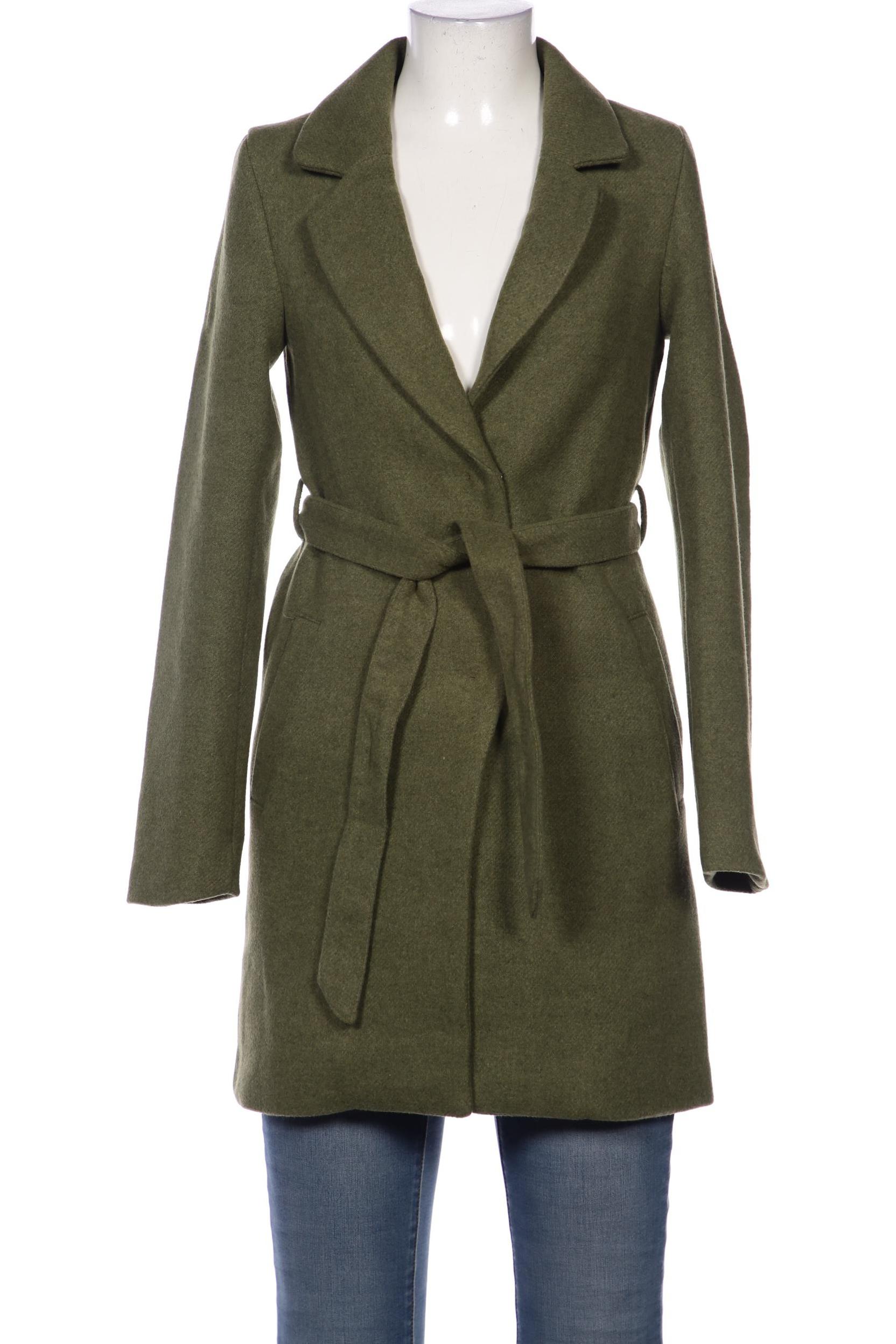 

H&M Damen Mantel, grün, Gr. 32
