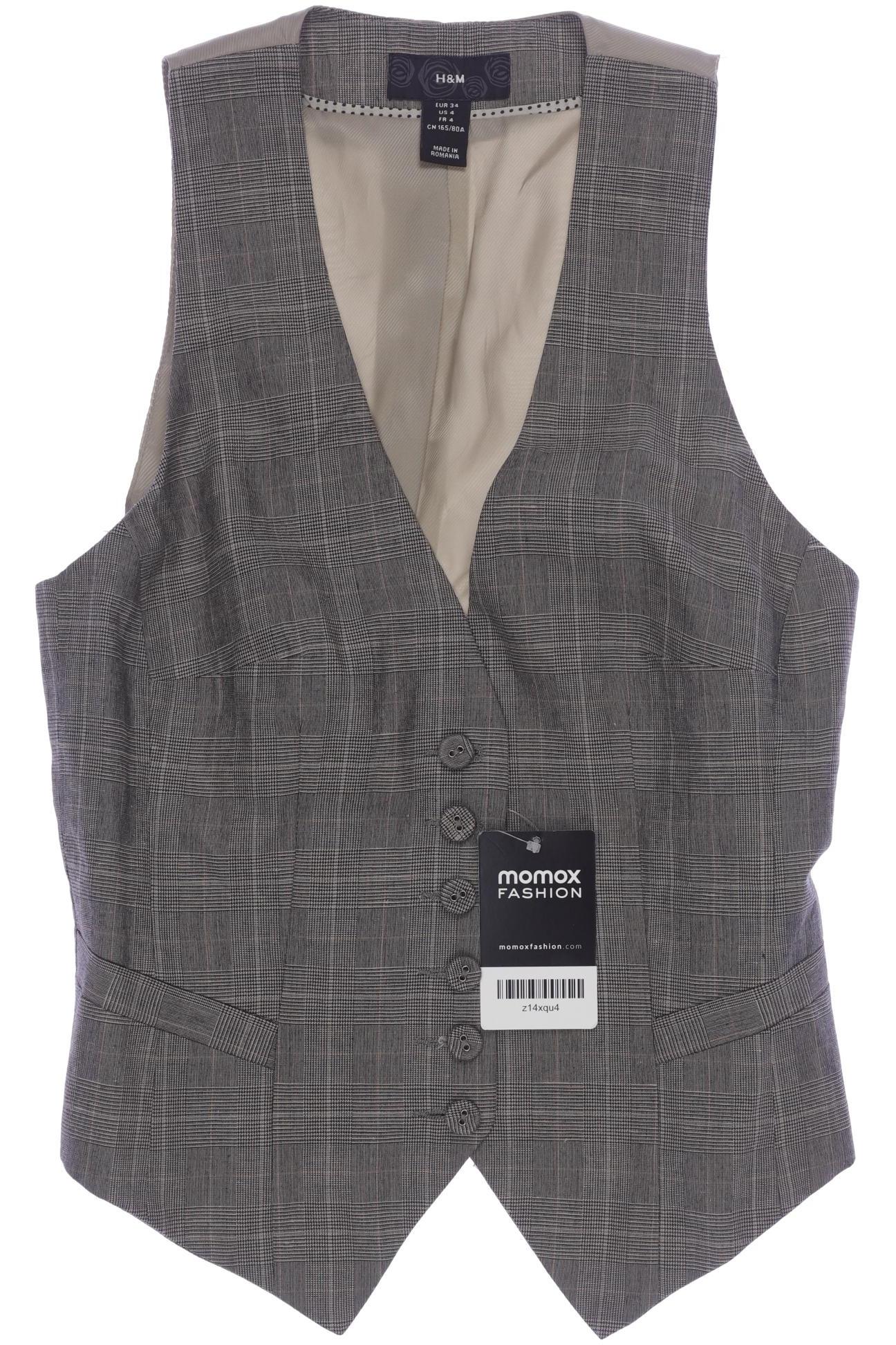 

H&M Damen Weste, grau, Gr. 34