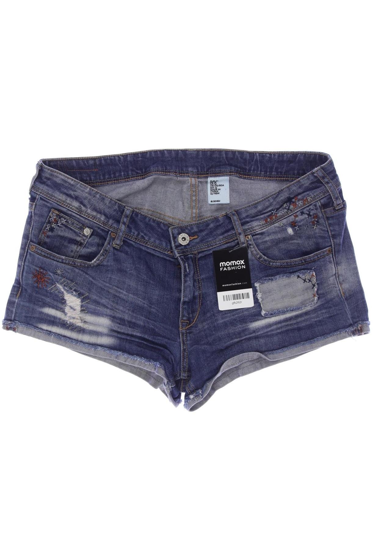 

H&M Damen Shorts, blau, Gr. 42
