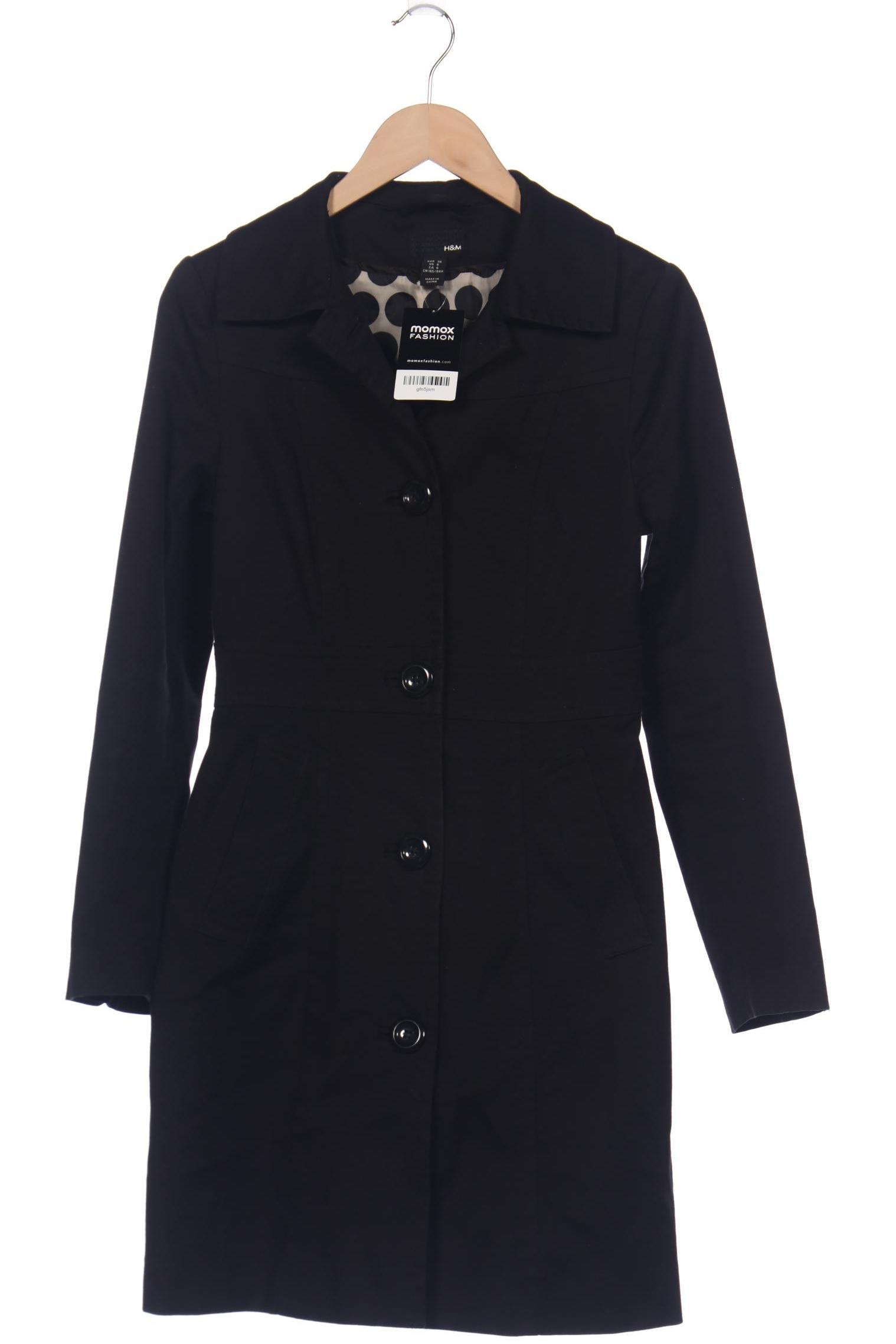 

H&M Damen Mantel, schwarz