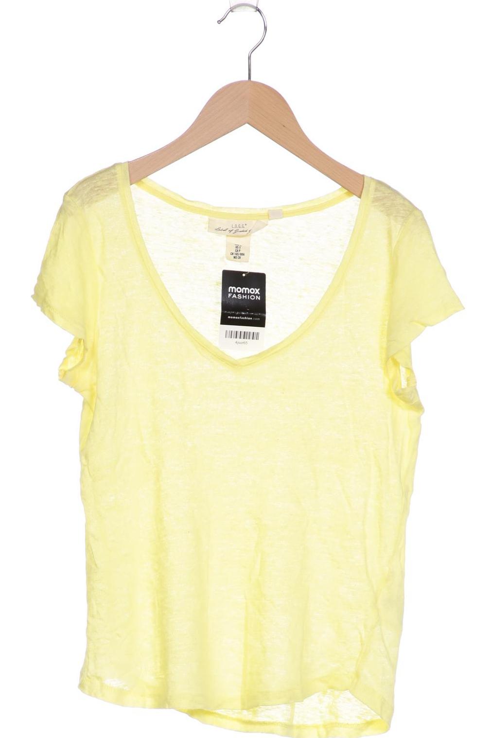 

H&M Damen T-Shirt, gelb, Gr. 36