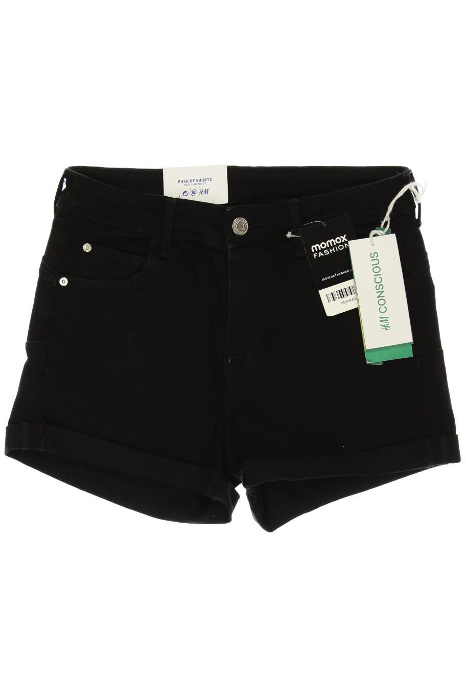 

H&M Damen Shorts, schwarz, Gr. 36