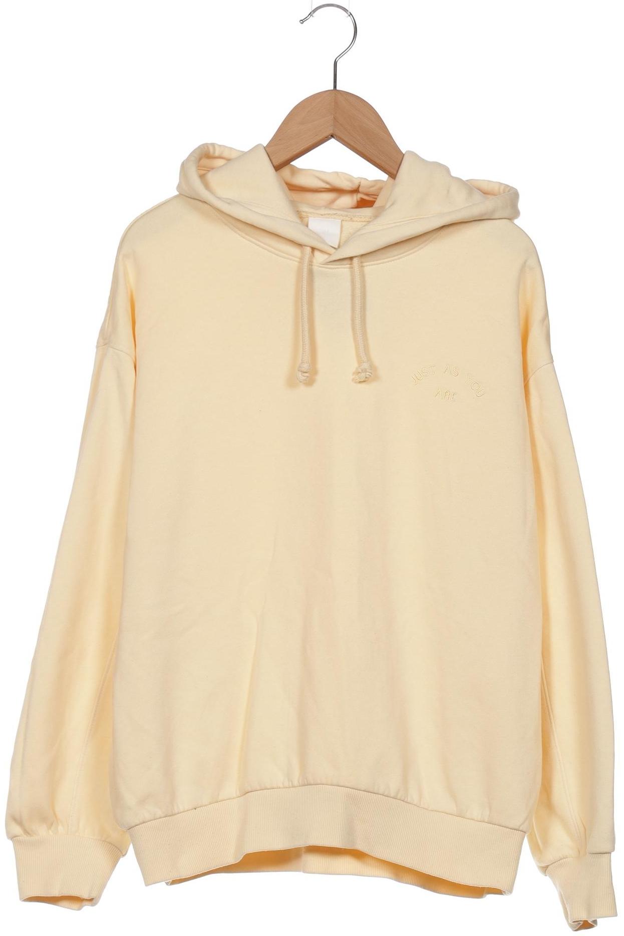 

H&M Damen Kapuzenpullover, gelb, Gr. 36