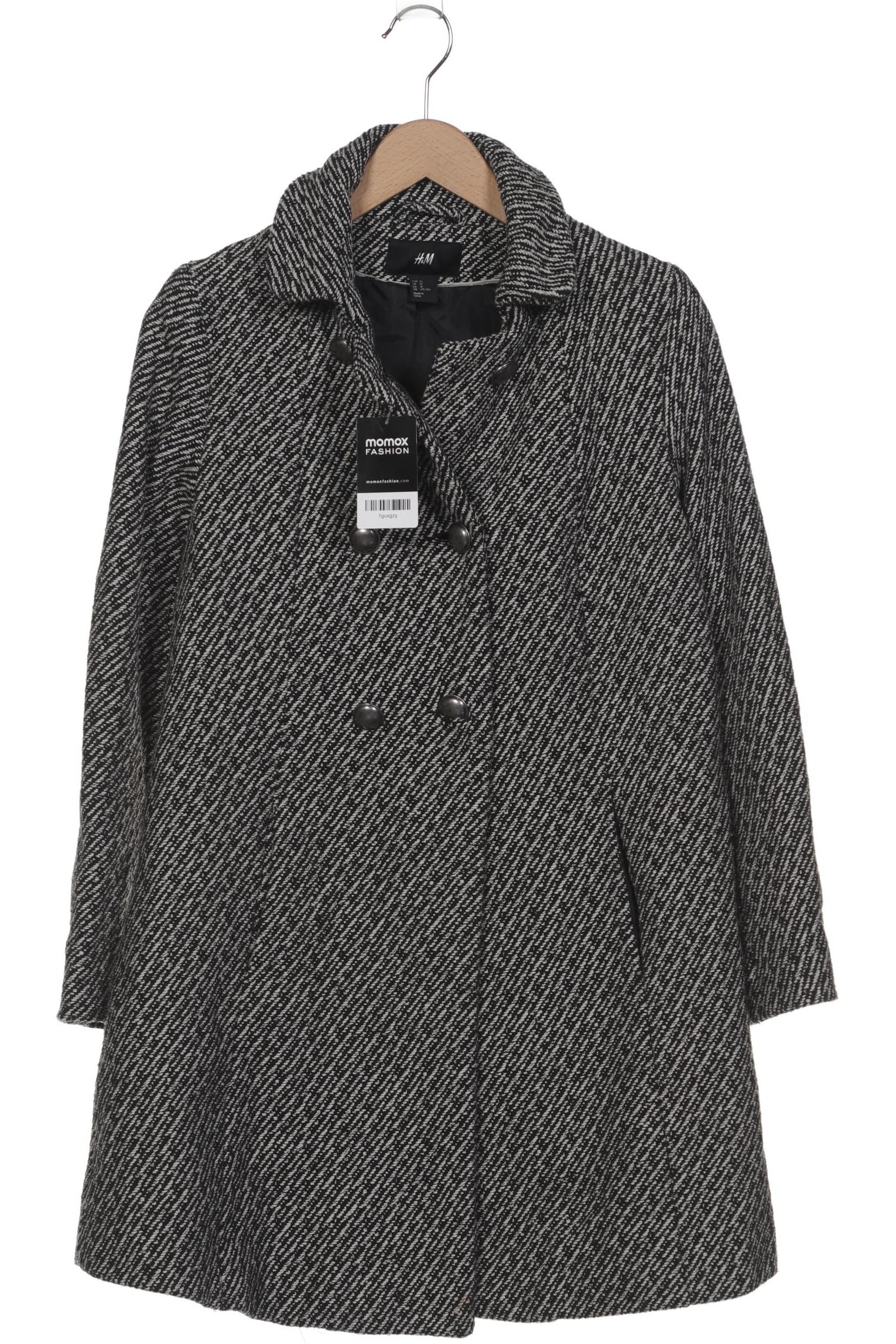 

H&M Damen Mantel, schwarz, Gr. 40